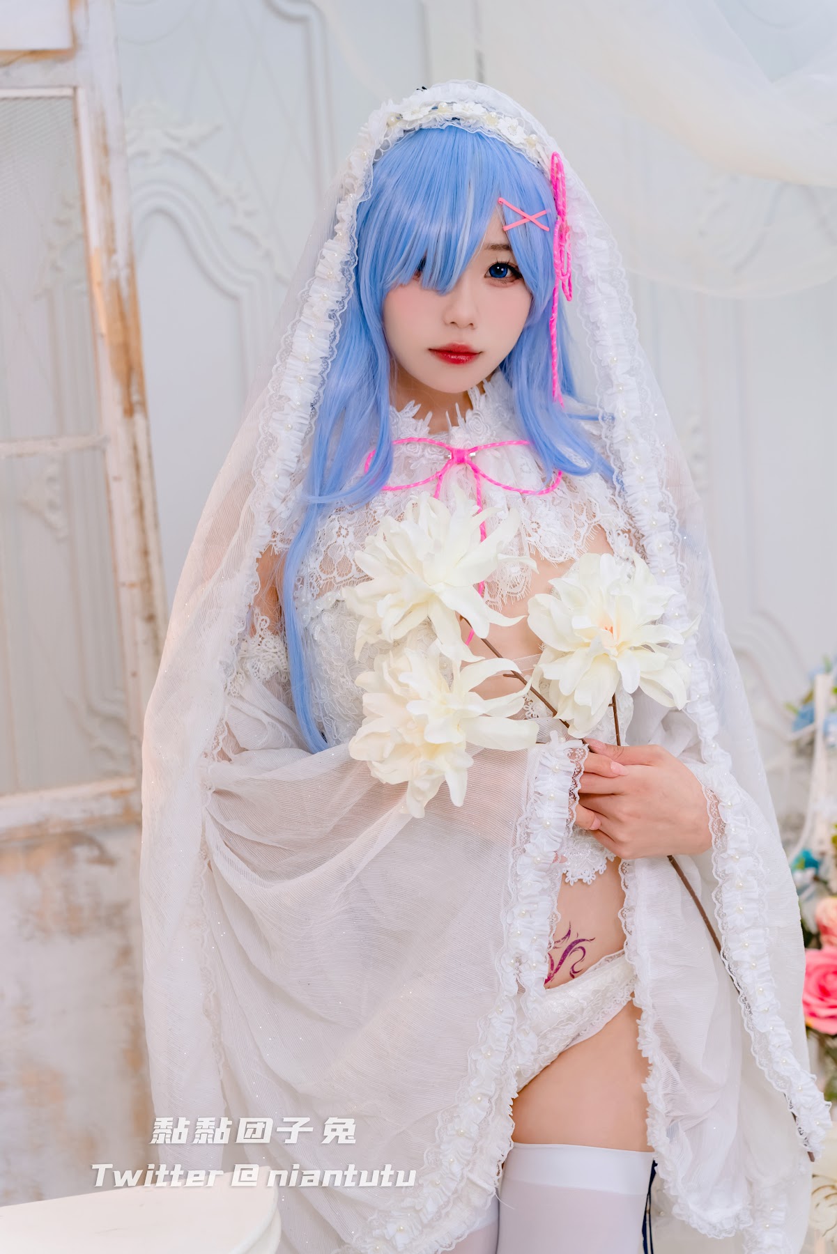 Coser@黏黏团子兔 – 长发蕾姆 - P4