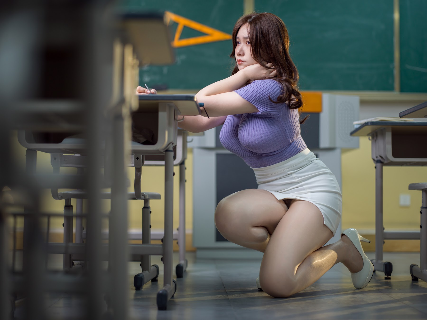 Coser@麻花麻花酱 – 老师JK - P22