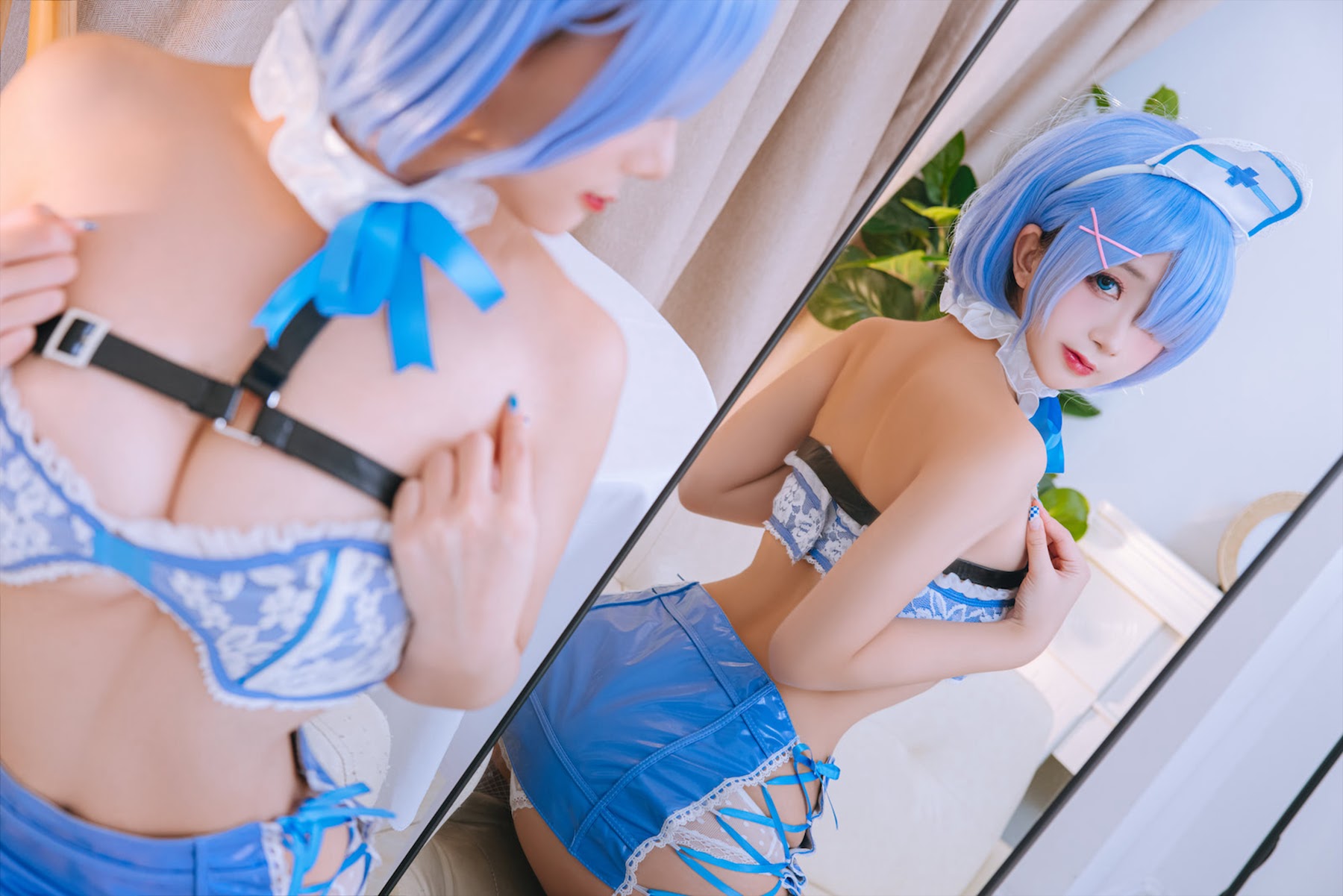Coser@日奈娇 – 蕾姆蓝色护士 - P11