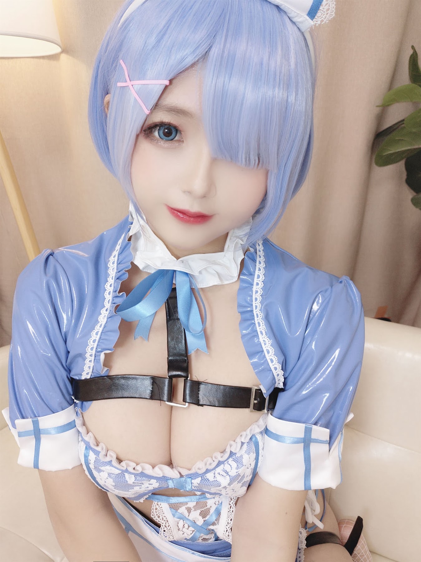 Coser@日奈娇 – 蕾姆蓝色护士 - P61