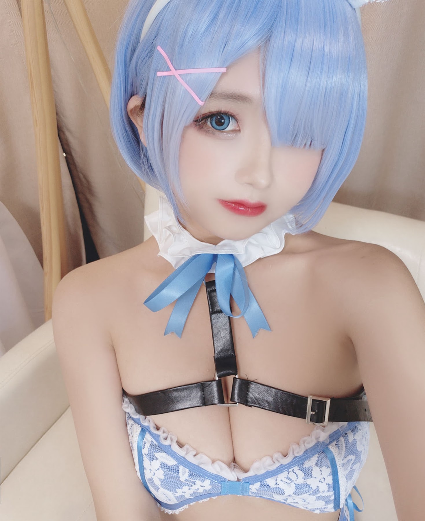 Coser@日奈娇 – 蕾姆蓝色护士 - P73