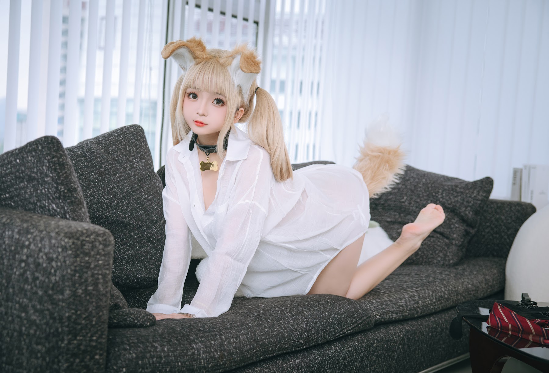 Coser@日奈娇 – 衬衫小狗 - P51