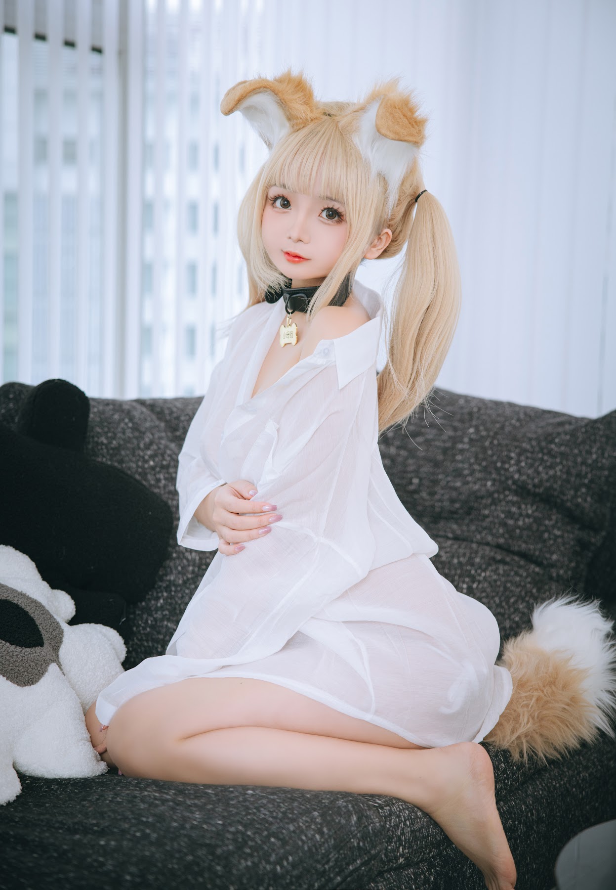 Coser@日奈娇 – 衬衫小狗 - P52