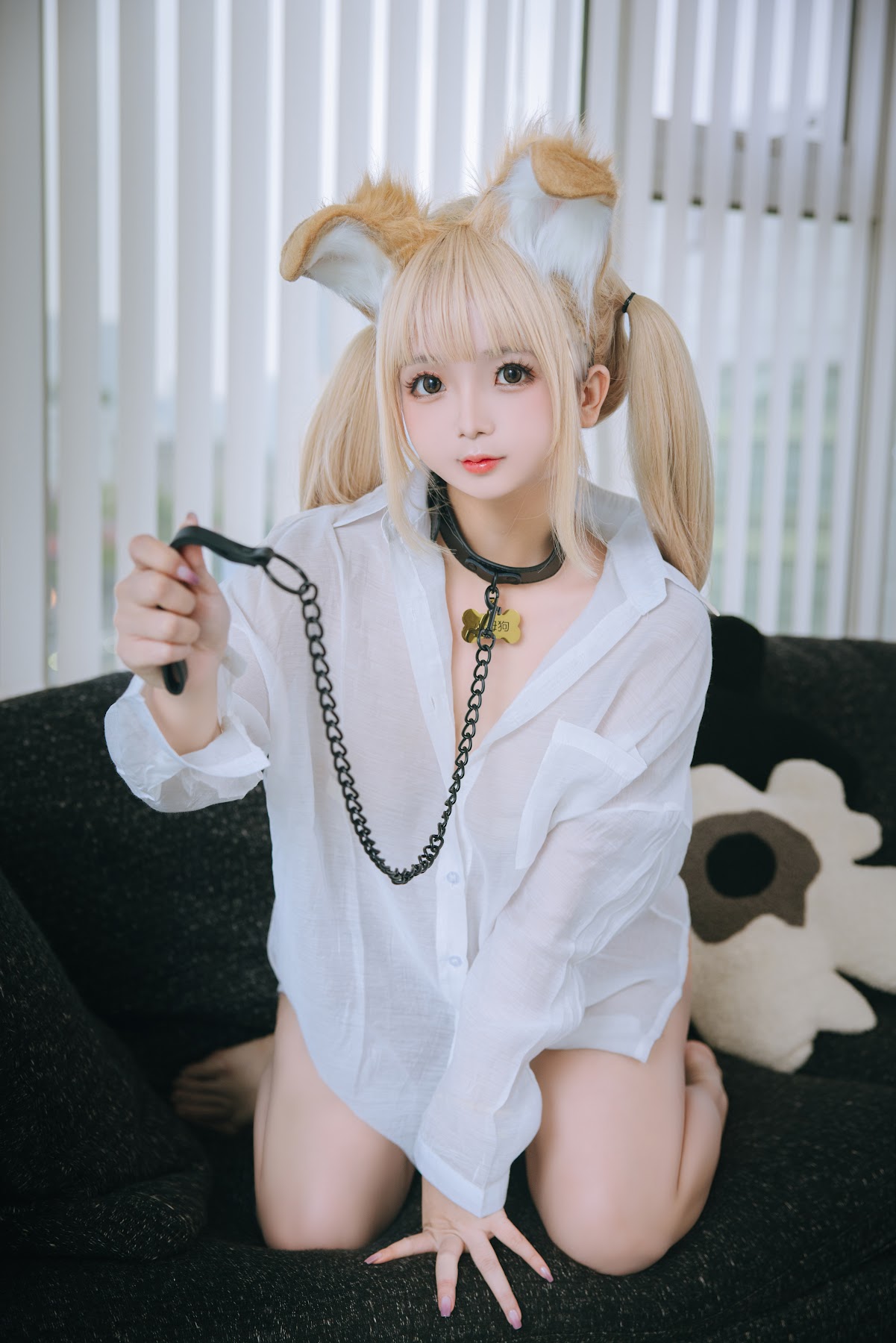 Coser@日奈娇 – 衬衫小狗 - P66