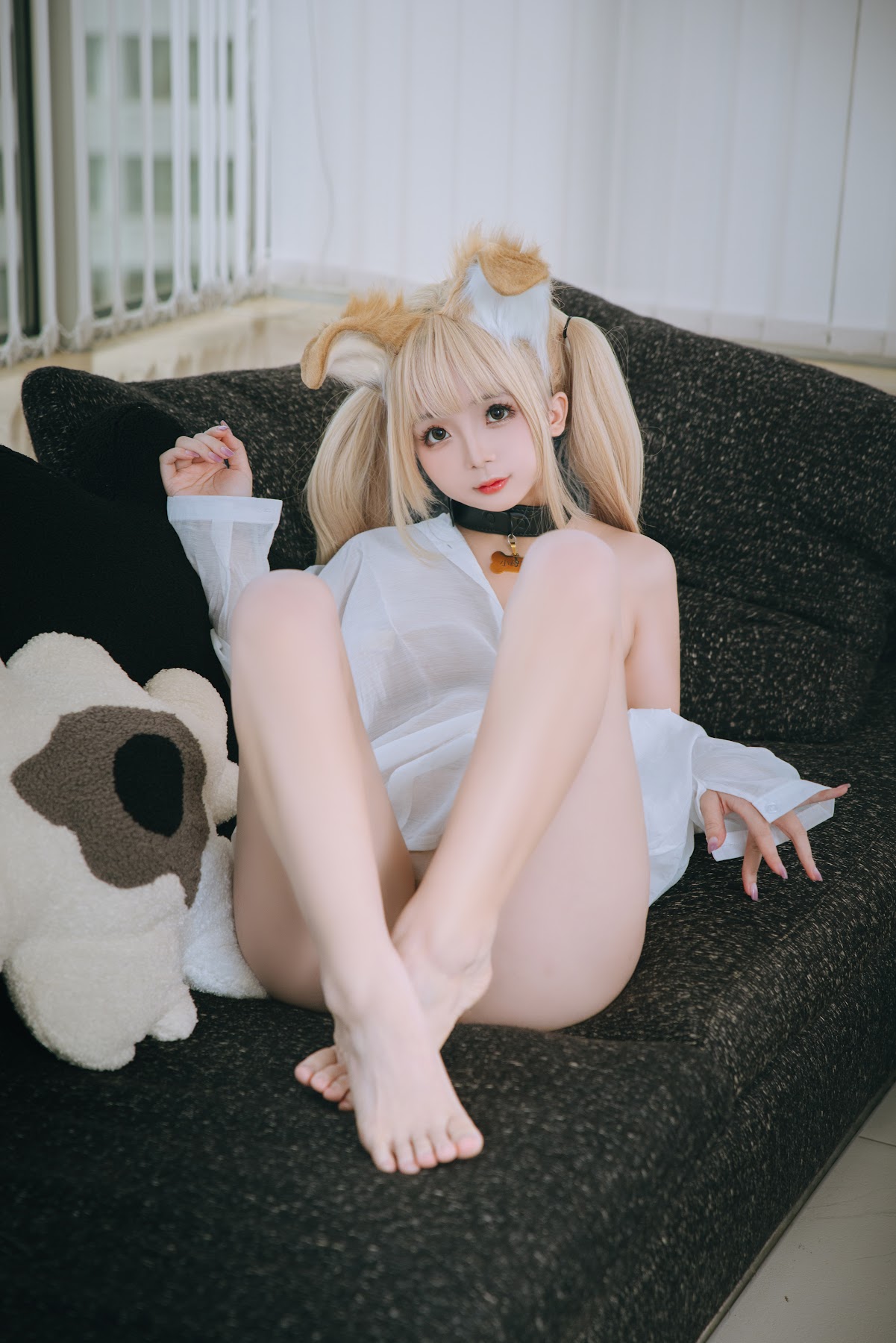 Coser@日奈娇 – 衬衫小狗 - P70