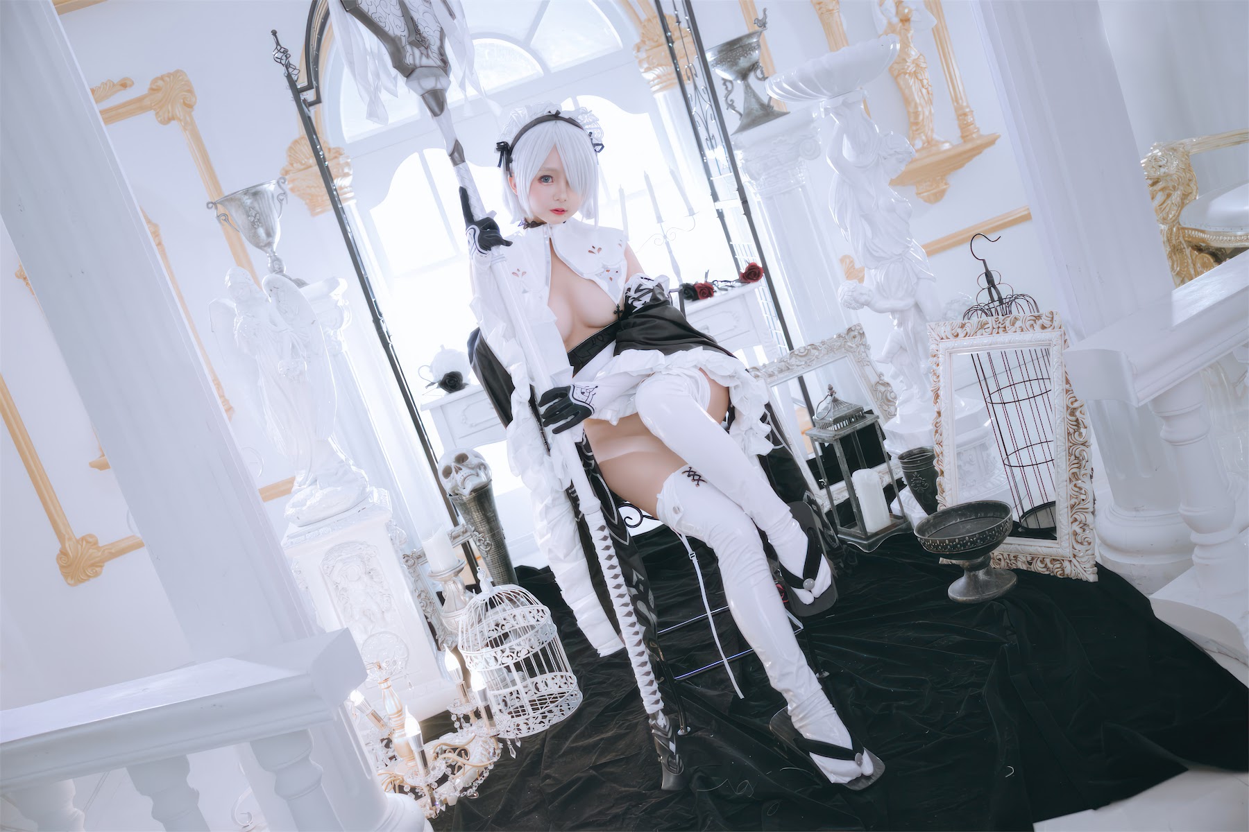 Coser@日奈娇 – 2B奶盖女仆 - P16