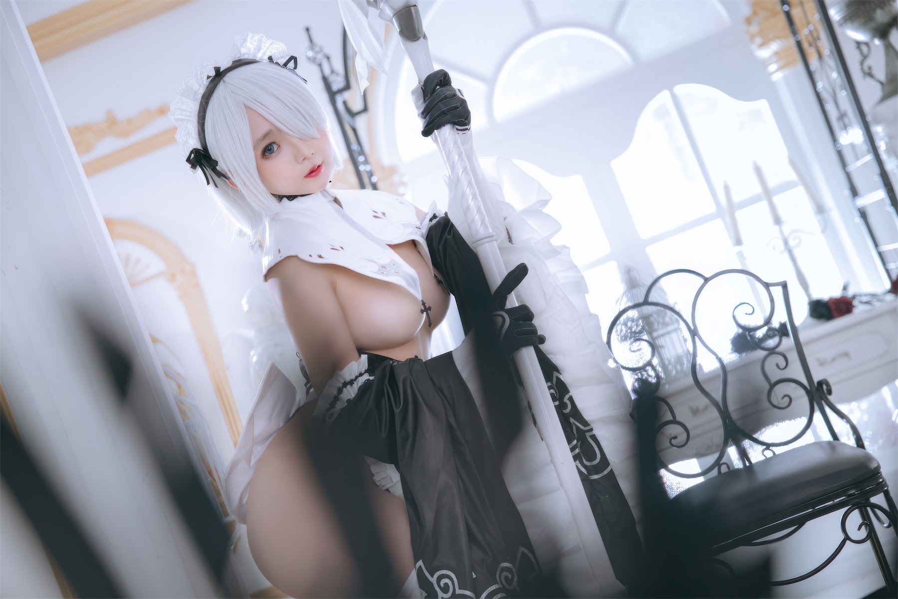 Coser@日奈娇 – 2B奶盖女仆 - P20