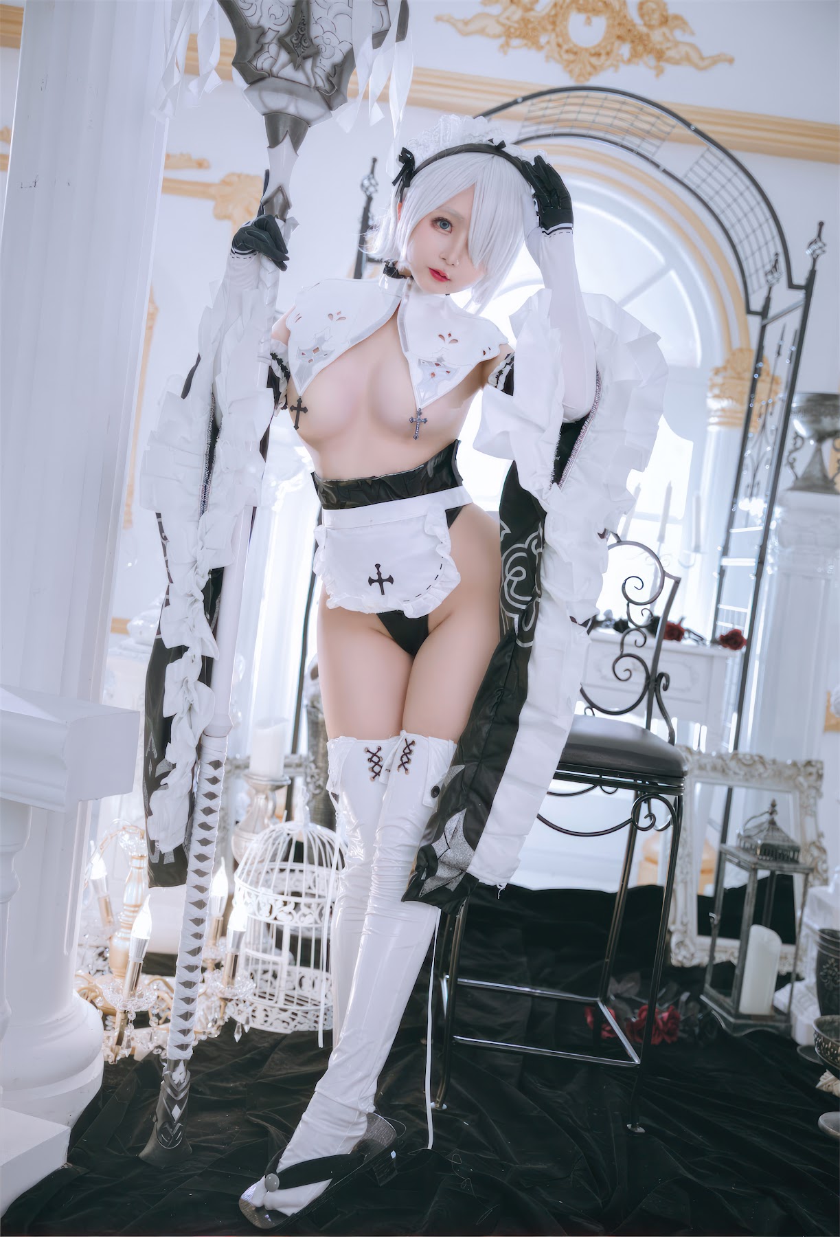 Coser@日奈娇 – 2B奶盖女仆 - P22