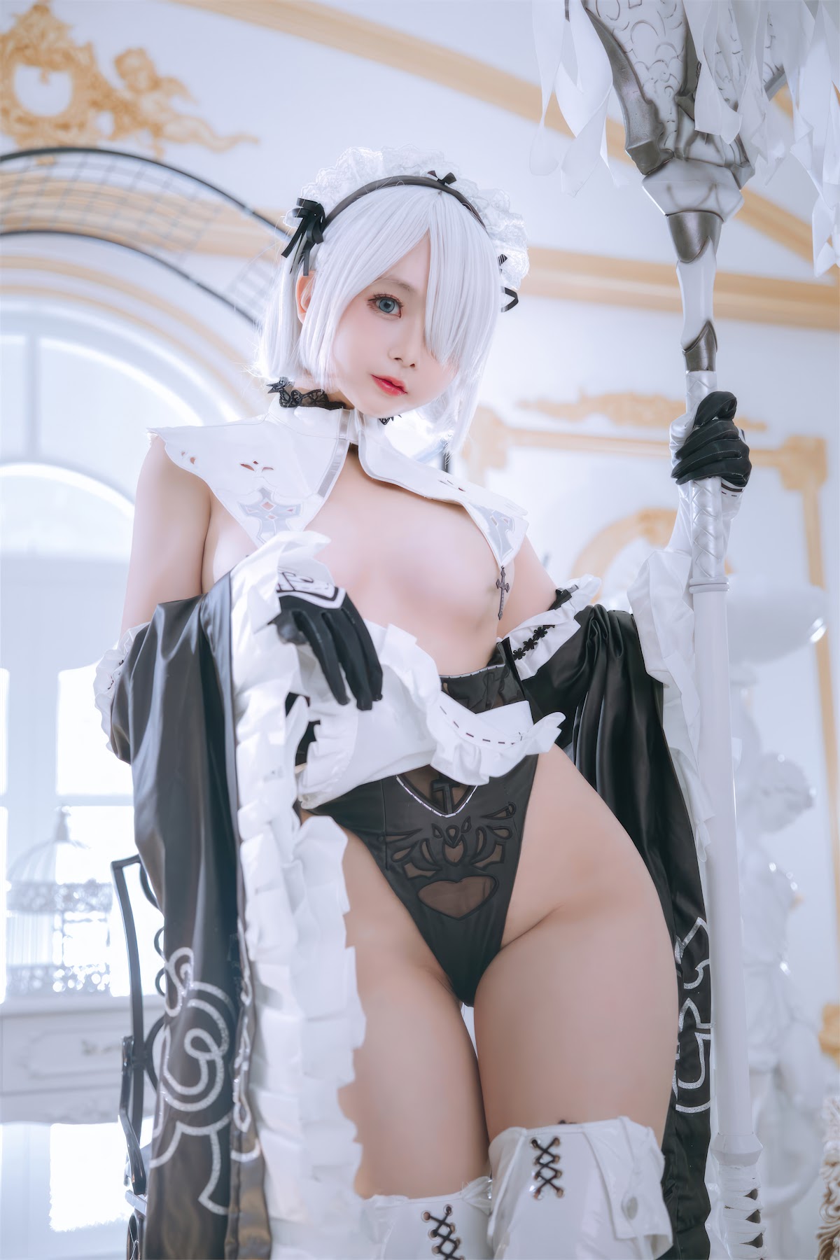 Coser@日奈娇 – 2B奶盖女仆 - P24
