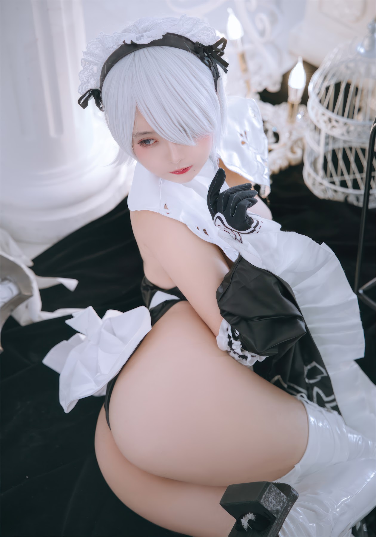 Coser@日奈娇 – 2B奶盖女仆 - P35