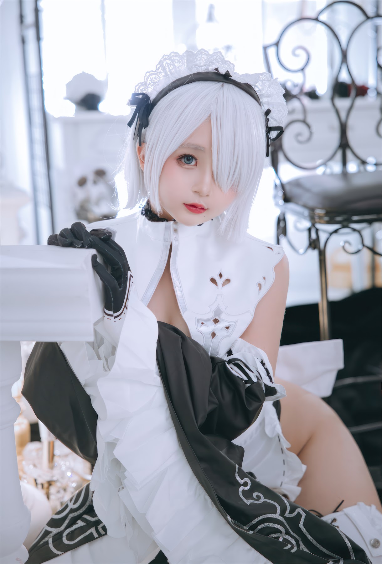 Coser@日奈娇 – 2B奶盖女仆 - P40