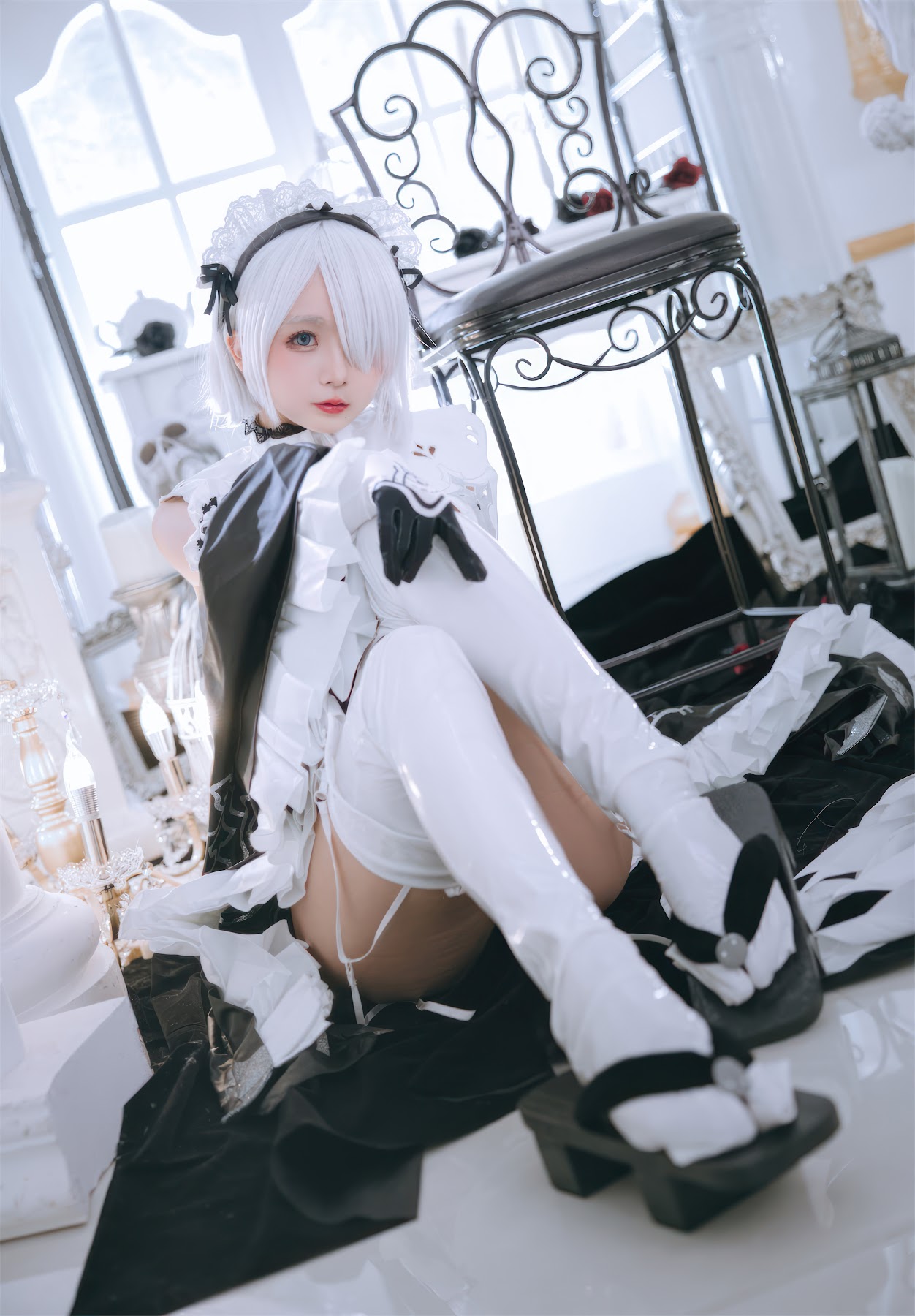 Coser@日奈娇 – 2B奶盖女仆 - P41