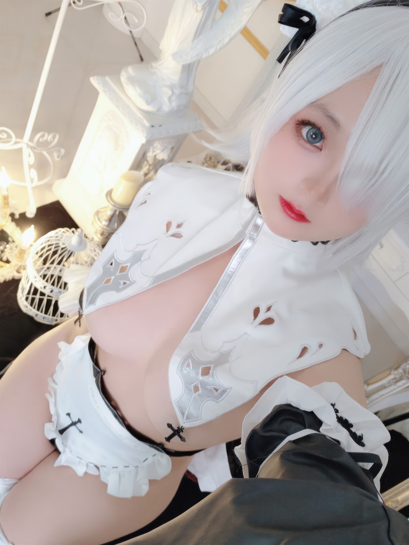 Coser@日奈娇 – 2B奶盖女仆 - P62