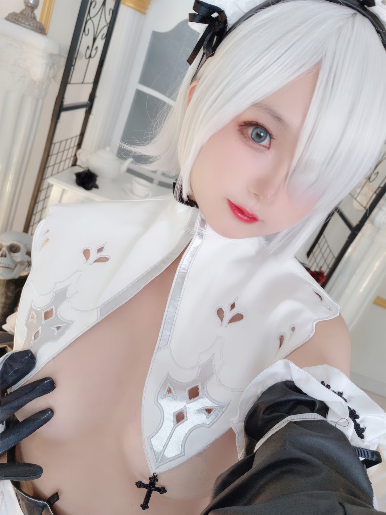 Coser@日奈娇 – 2B奶盖女仆 - P66
