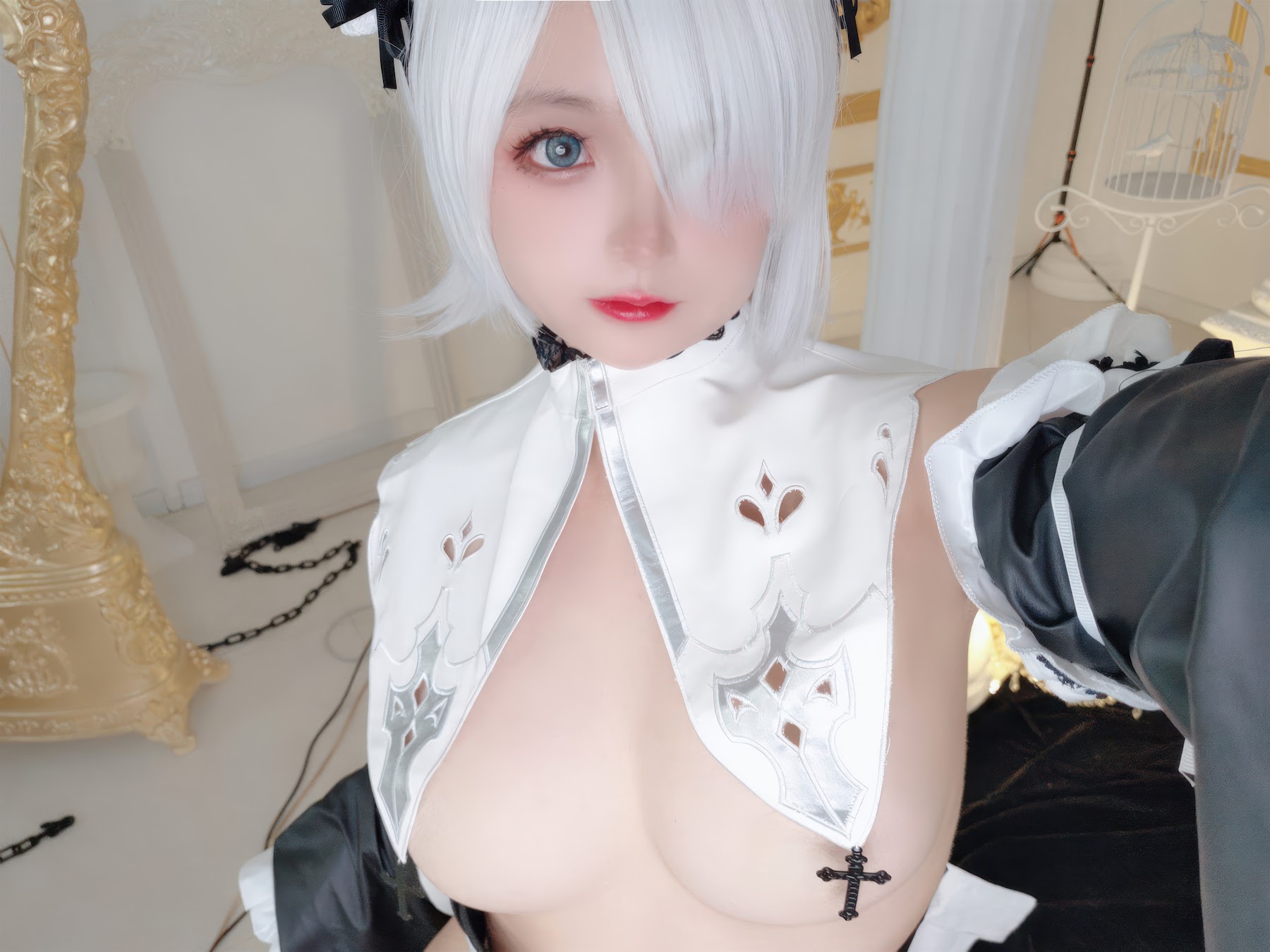 Coser@日奈娇 – 2B奶盖女仆 - P70