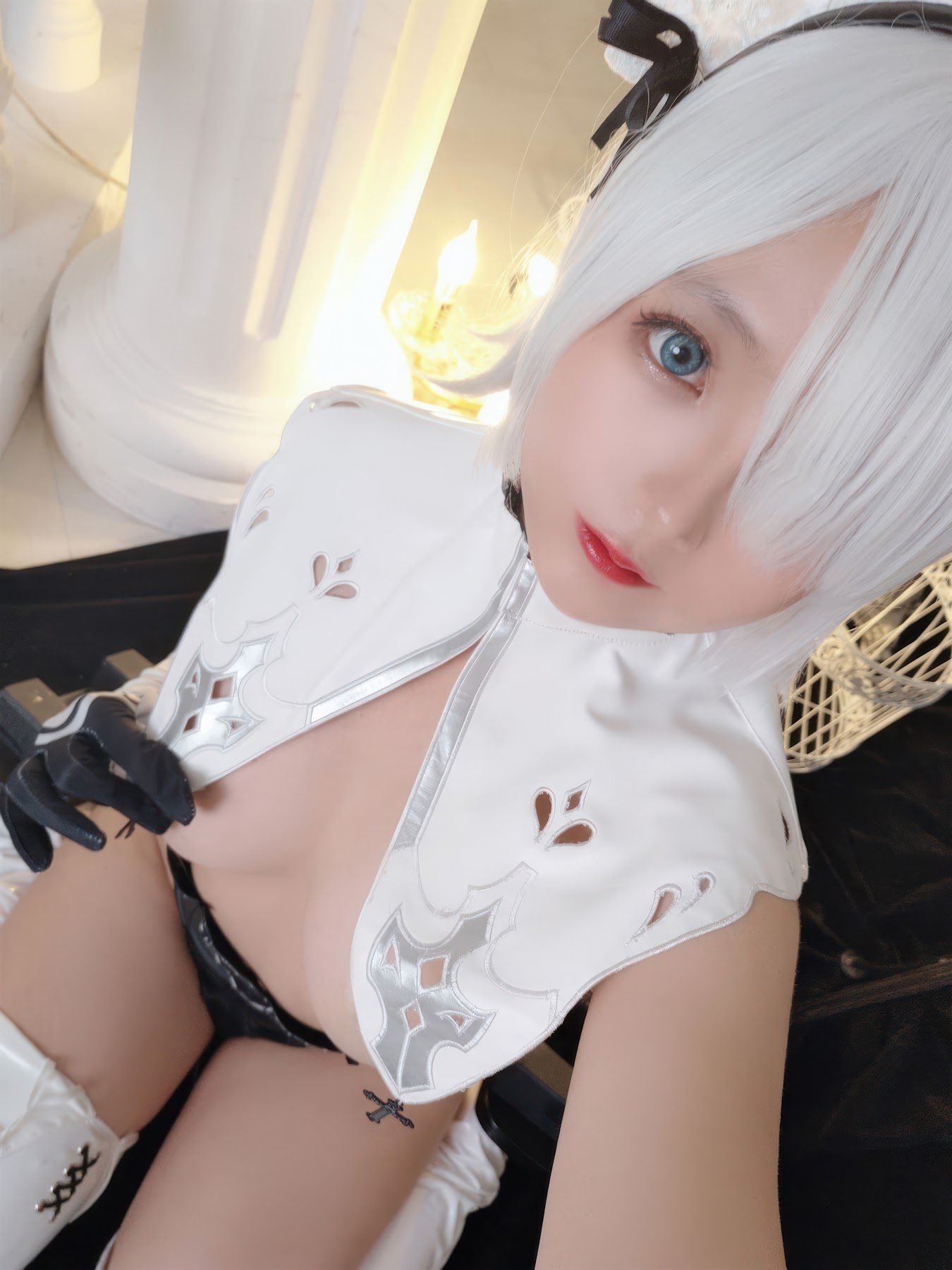 Coser@日奈娇 – 2B奶盖女仆 - P75