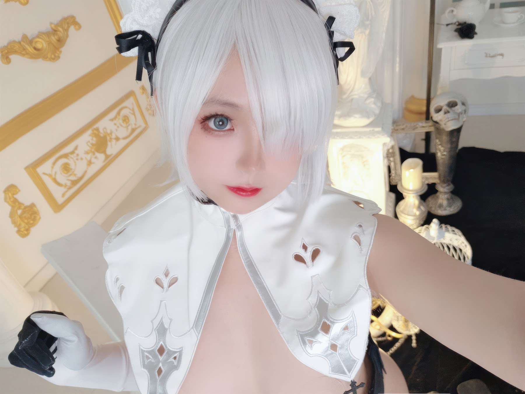 Coser@日奈娇 – 2B奶盖女仆 - P80