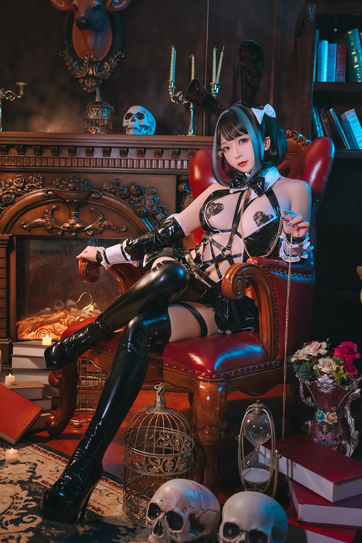 Coser@日奈娇 – 万圣恶魔皮衣 - P13