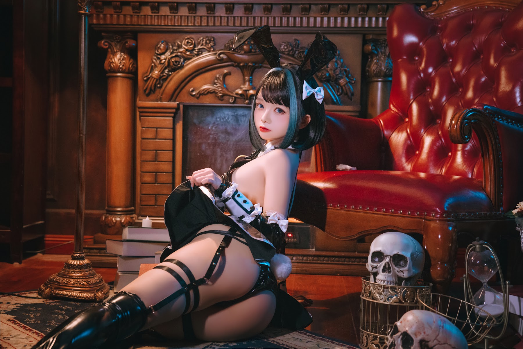 Coser@日奈娇 – 万圣恶魔皮衣 - P15