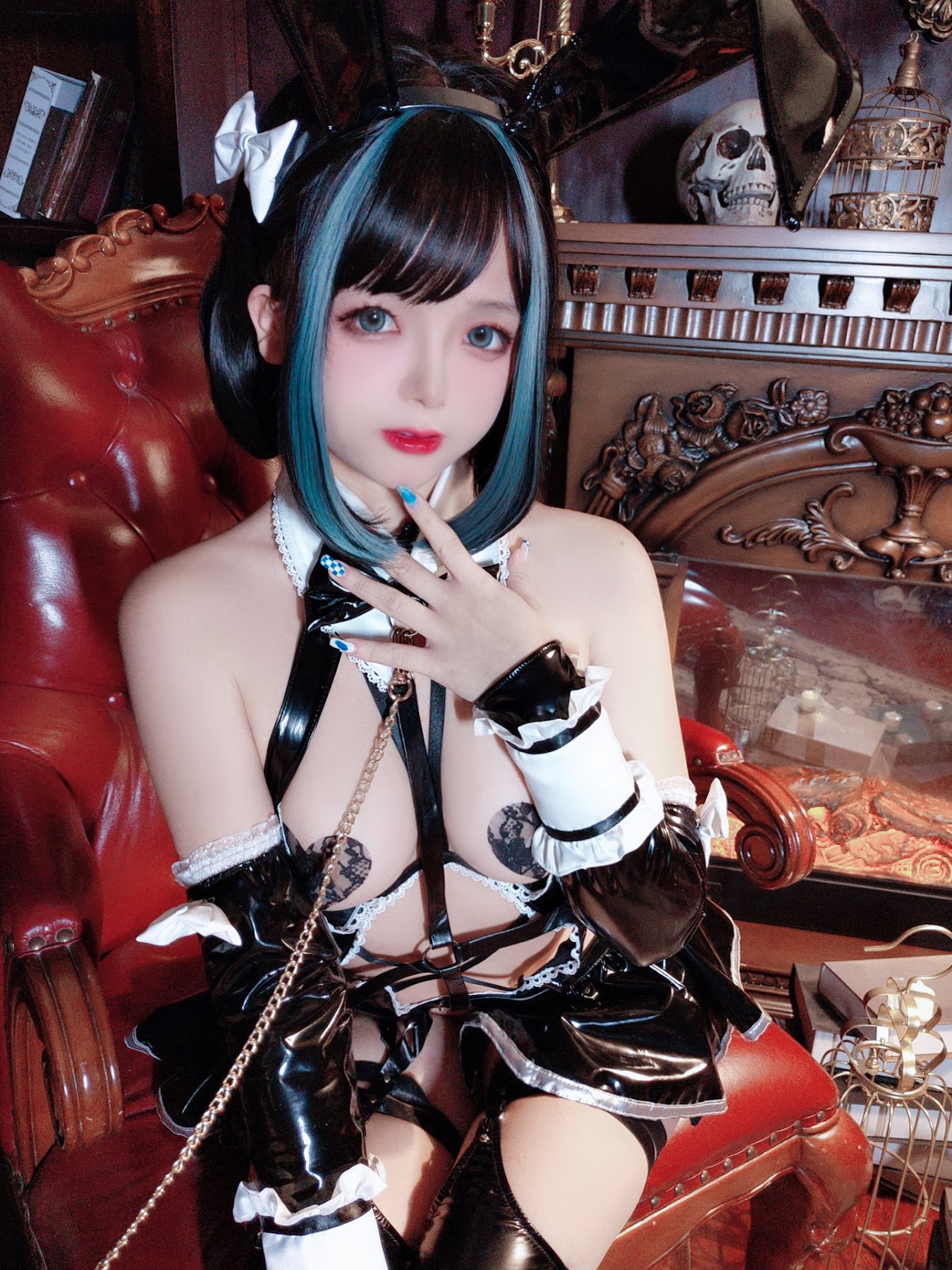 Coser@日奈娇 – 万圣恶魔皮衣 - P50