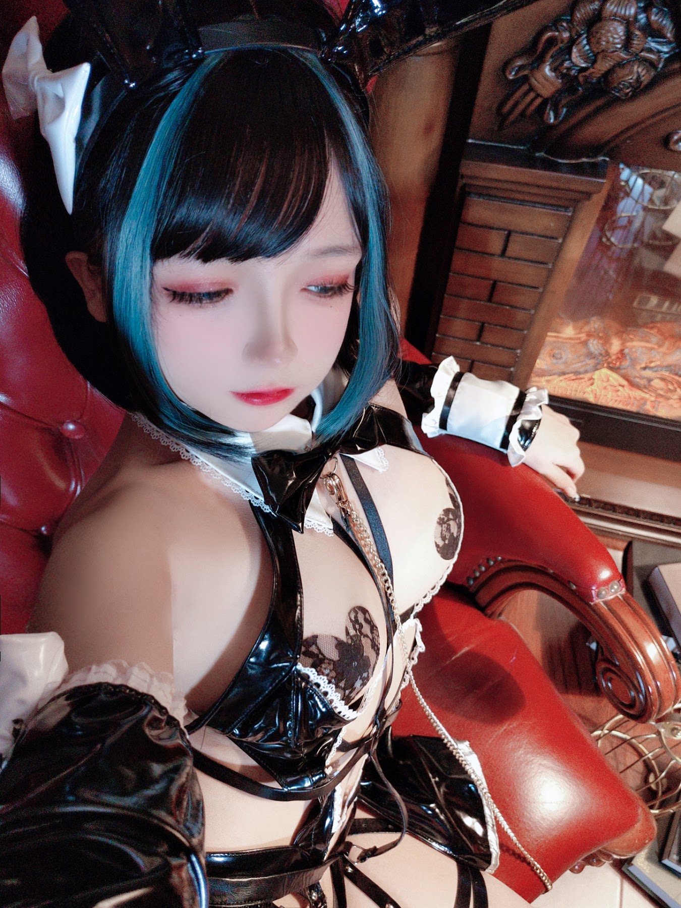 Coser@日奈娇 – 万圣恶魔皮衣 - P52