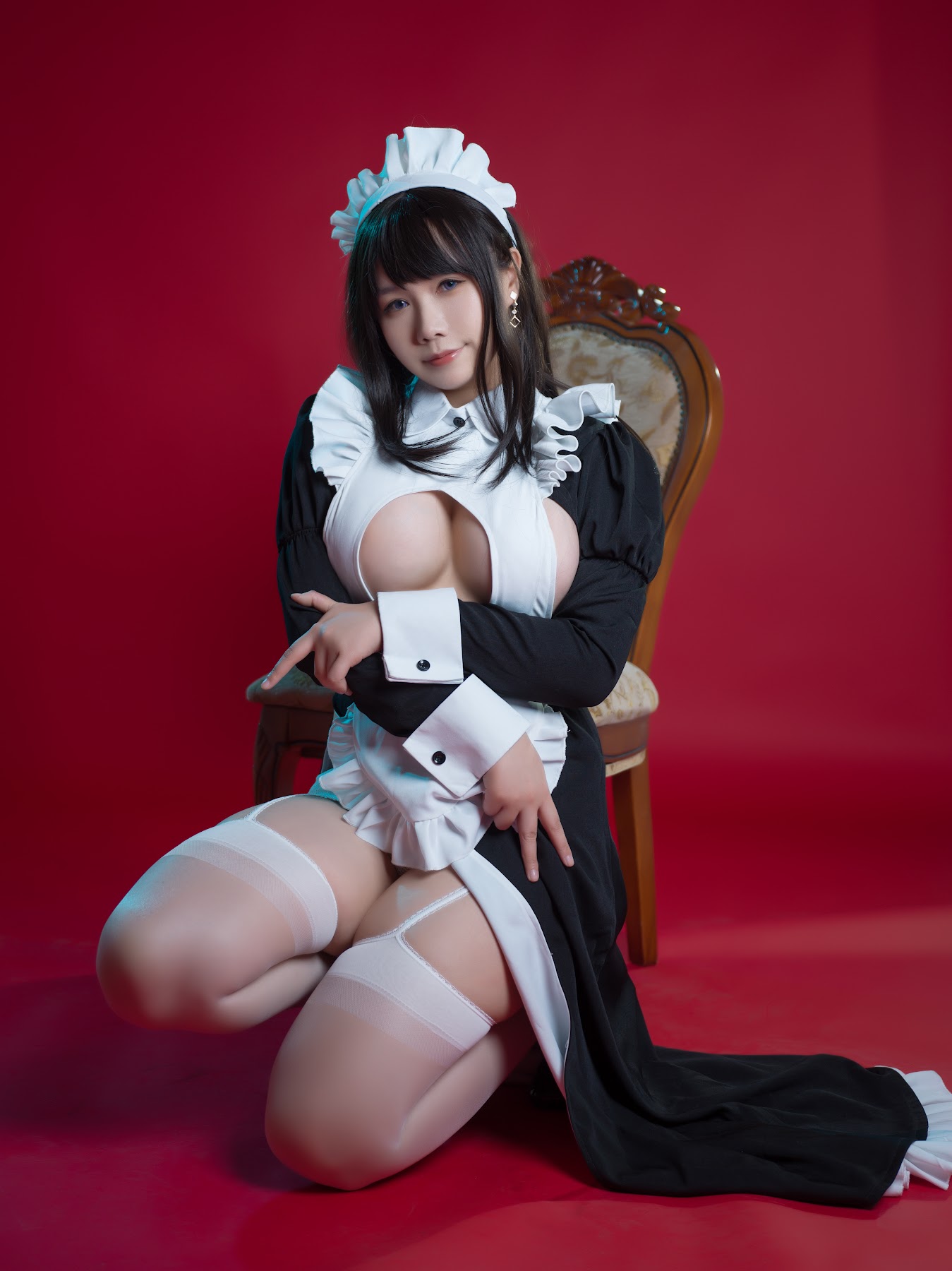 Coser@麻花麻花酱 – 女仆系列 - P48
