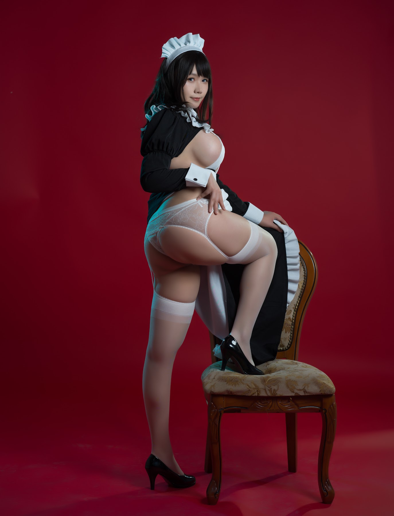 Coser@麻花麻花酱 – 女仆系列 - P54