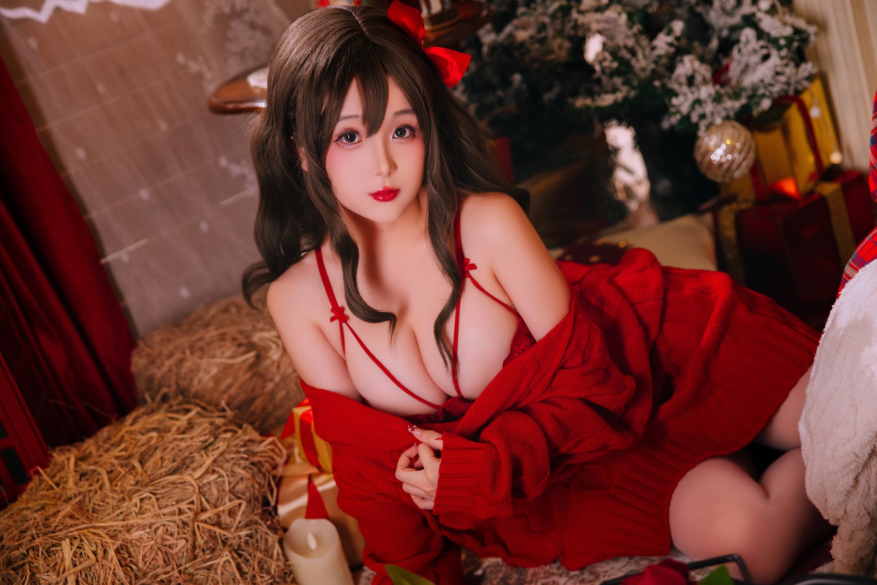 Coser@日奈娇 – 圣诞毛衣A+B - P10