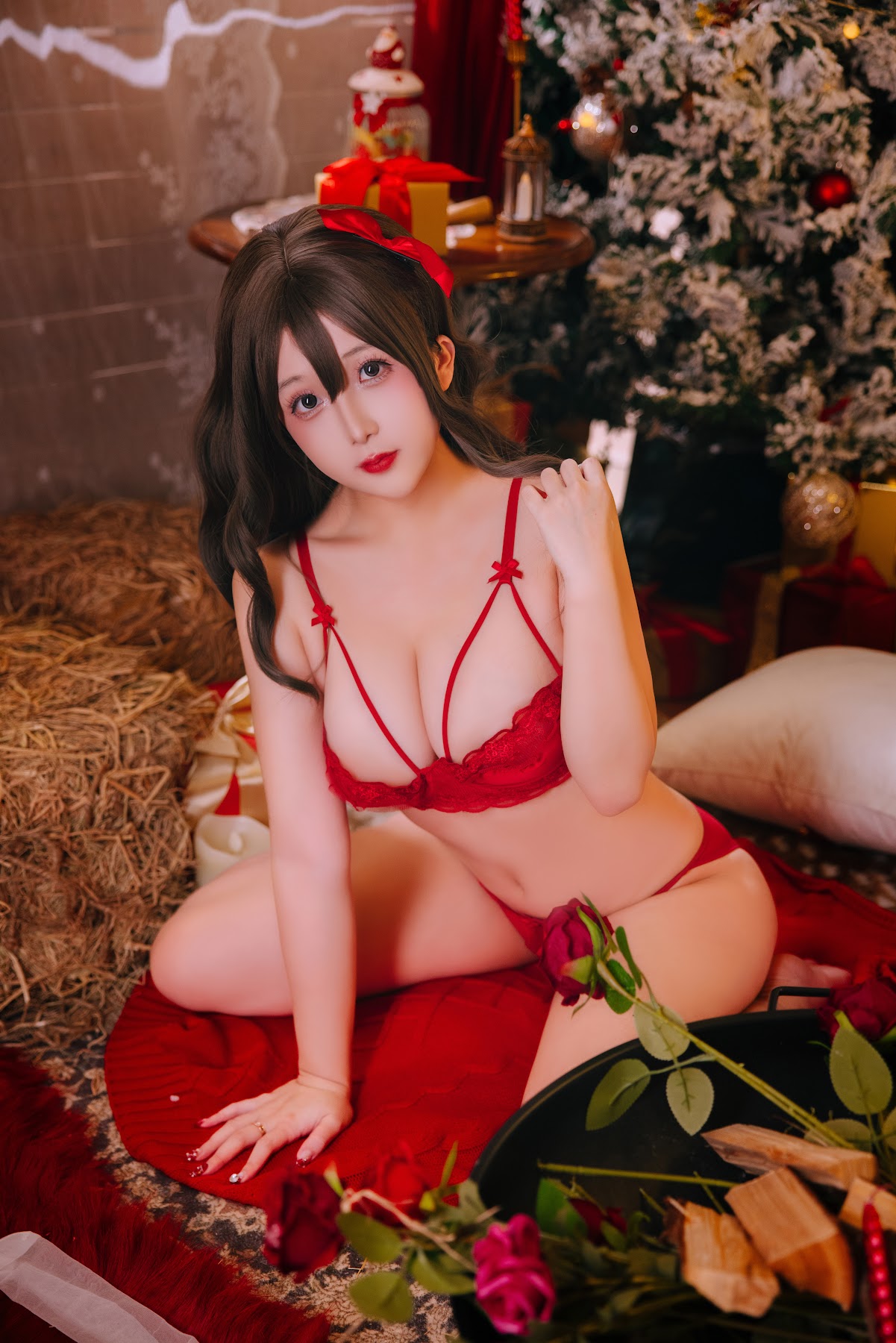 Coser@日奈娇 – 圣诞毛衣A+B - P28