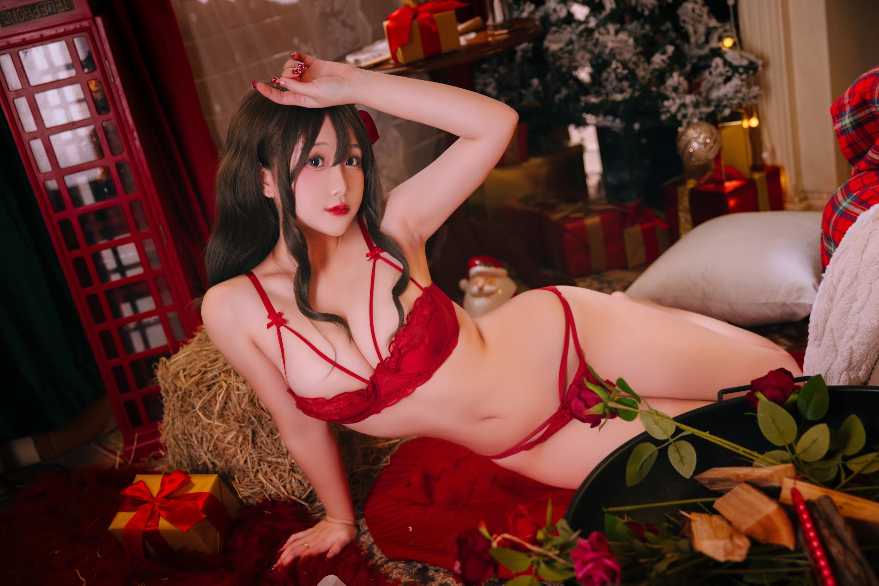 Coser@日奈娇 – 圣诞毛衣A+B - P29