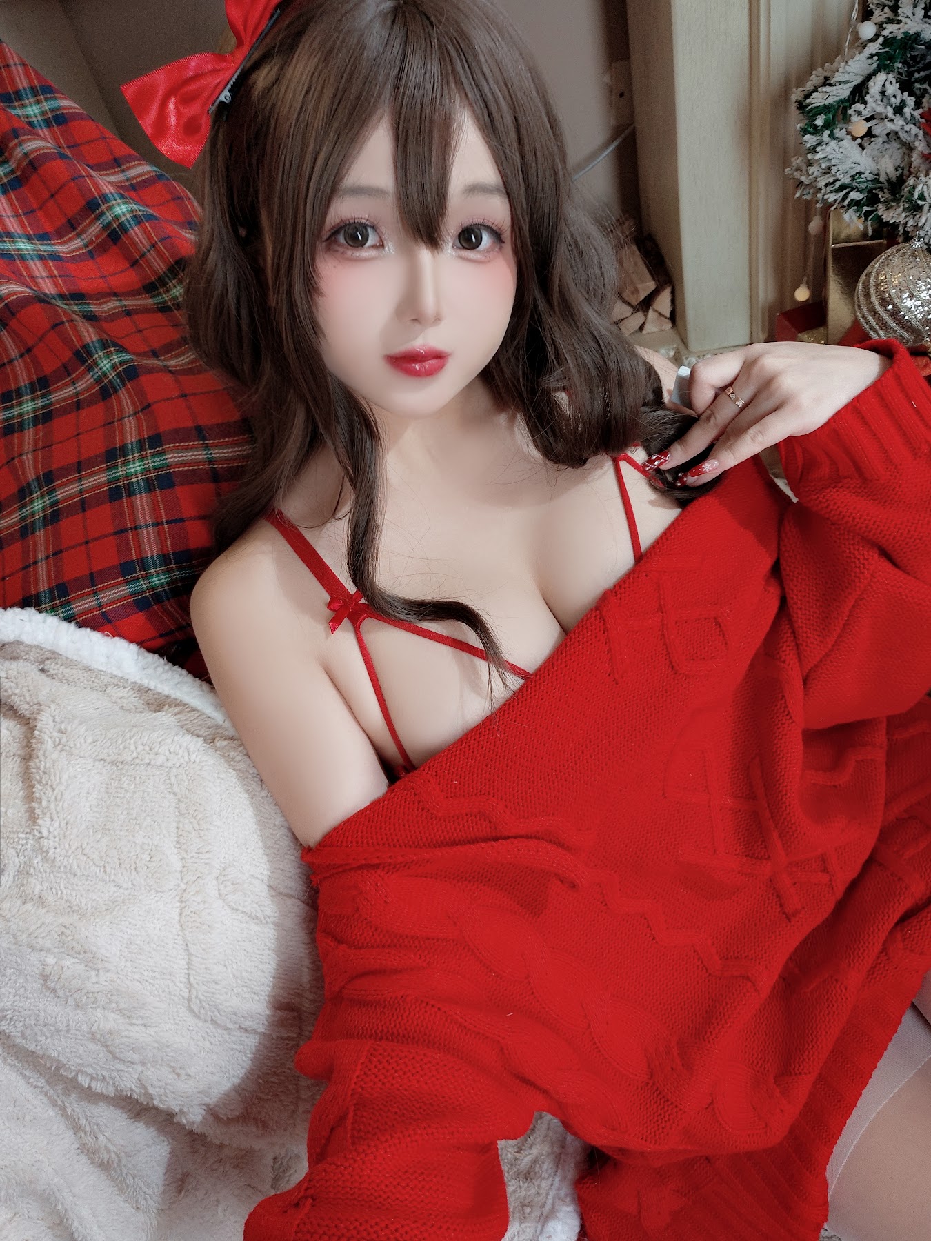 Coser@日奈娇 – 圣诞毛衣A+B - P85
