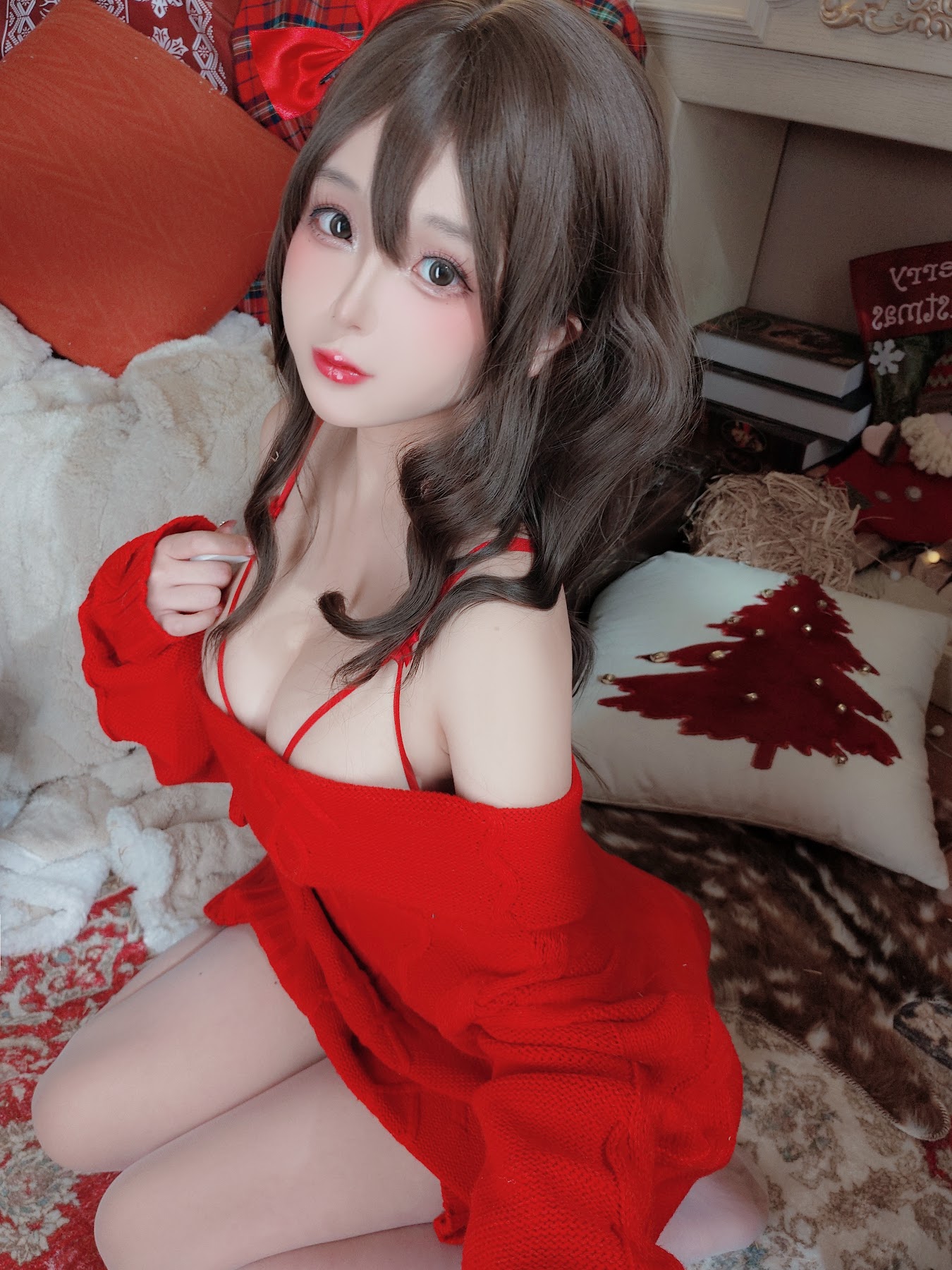 Coser@日奈娇 – 圣诞毛衣A+B - P86