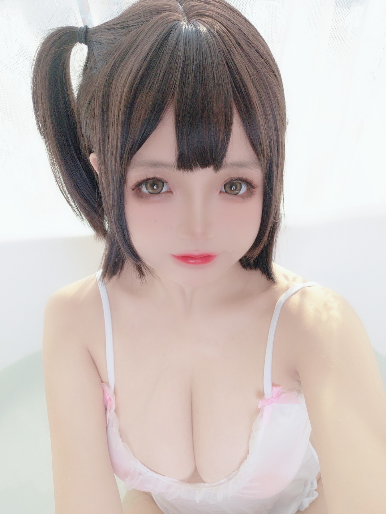 Coser@日奈娇 – 湿身小白裙 - P85