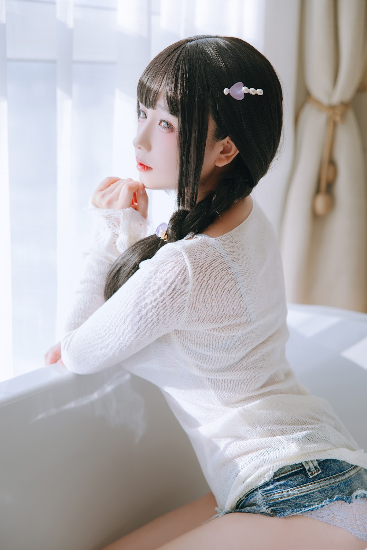 Coser@日奈娇 – 牛仔裤人妻 - P40