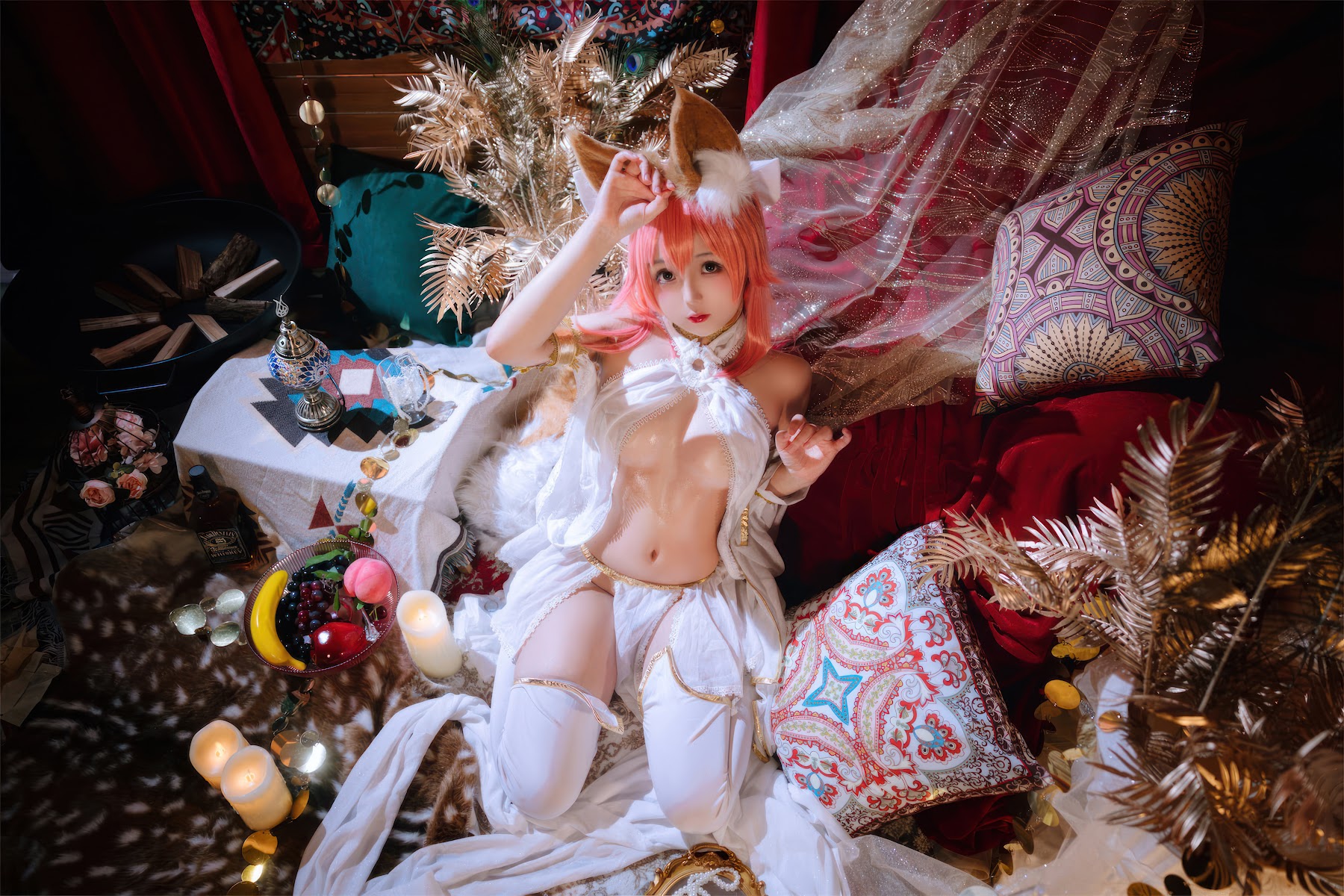 Coser@日奈娇 – 玉藻前舞娘 – 涂油 - P13