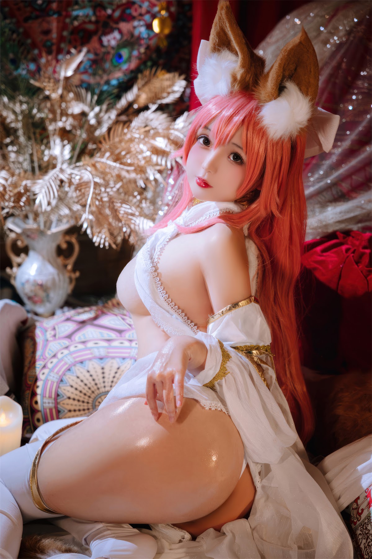 Coser@日奈娇 – 玉藻前舞娘 – 涂油 - P24