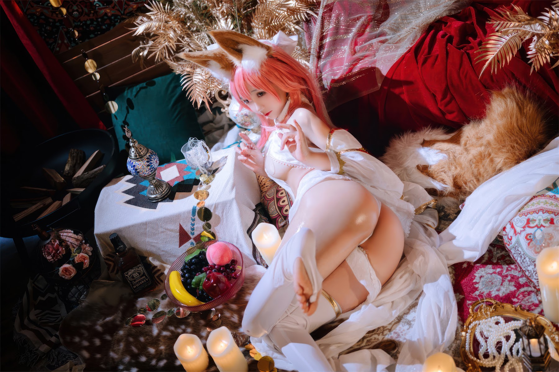 Coser@日奈娇 – 玉藻前舞娘 – 涂油 - P27