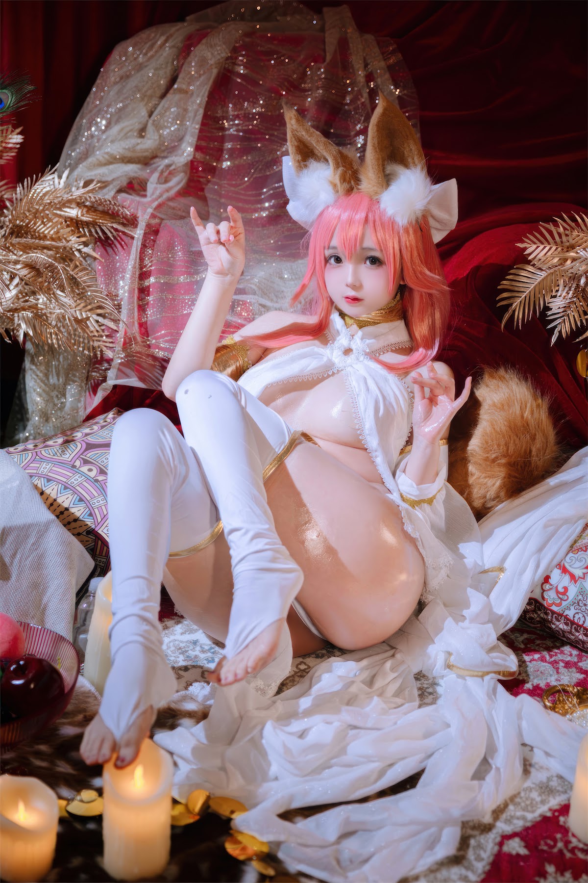 Coser@日奈娇 – 玉藻前舞娘 – 涂油 - P31