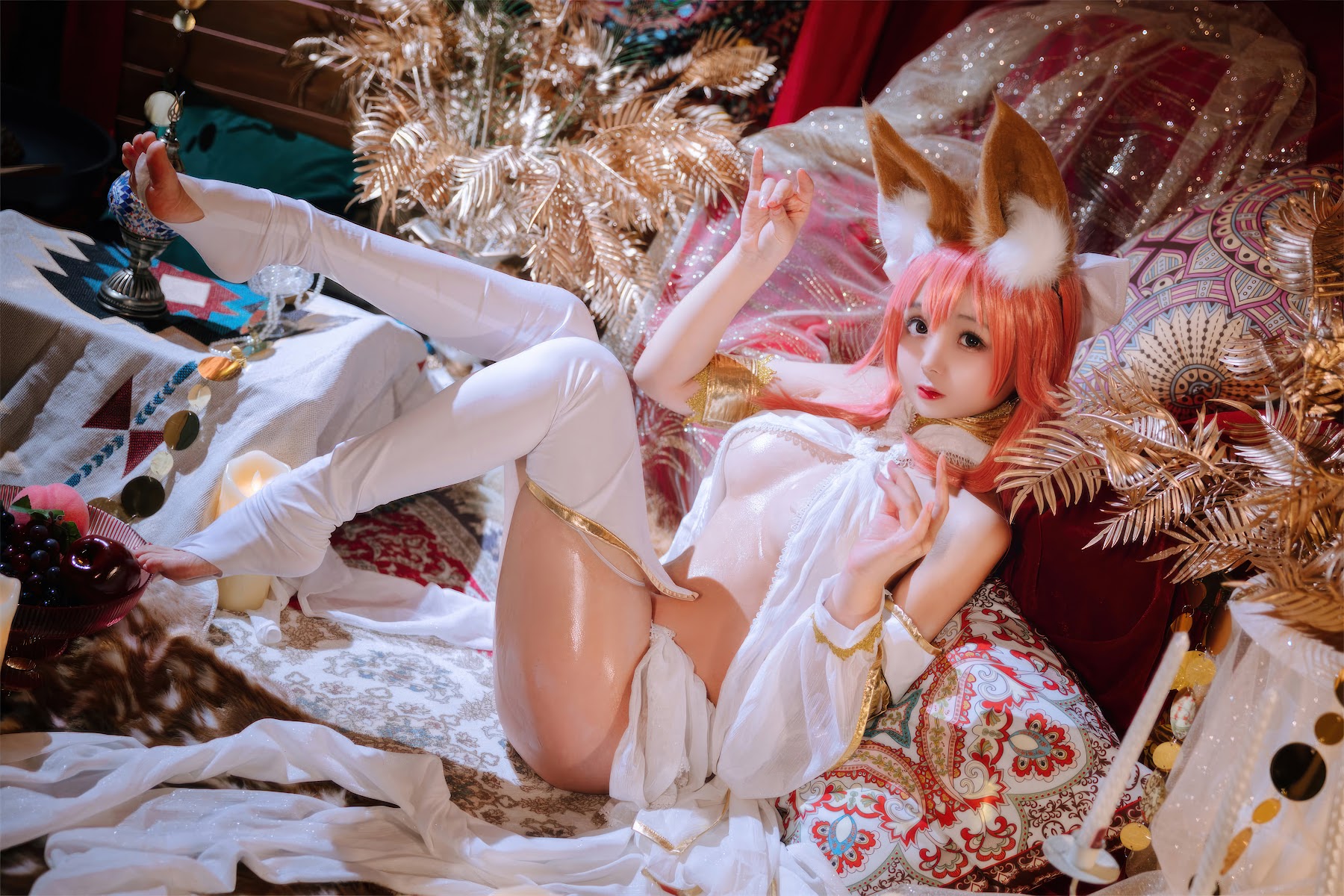 Coser@日奈娇 – 玉藻前舞娘 – 涂油 - P32