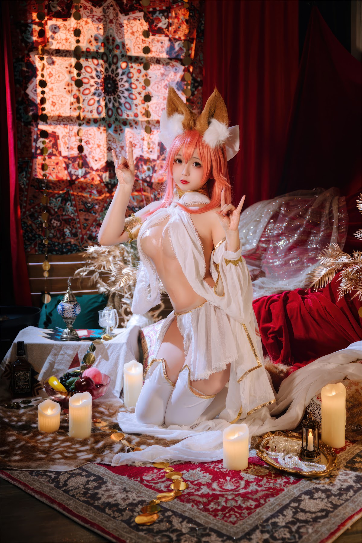 Coser@日奈娇 – 玉藻前舞娘 – 涂油 - P33