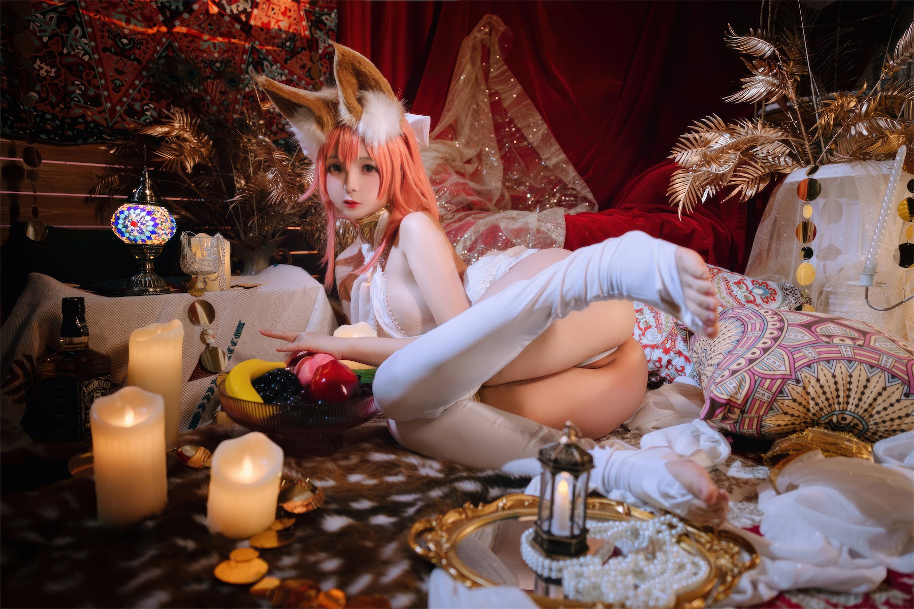 Coser@日奈娇 – 玉藻前舞娘 – 涂油 - P47