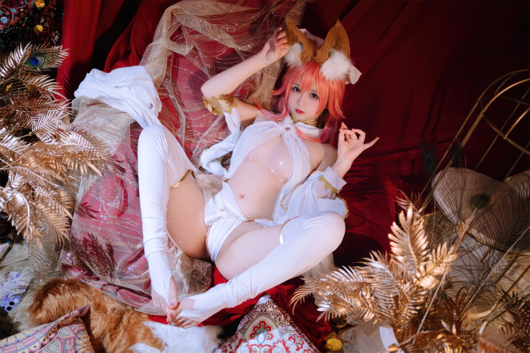 Coser@日奈娇 – 玉藻前舞娘 – 涂油 - P52