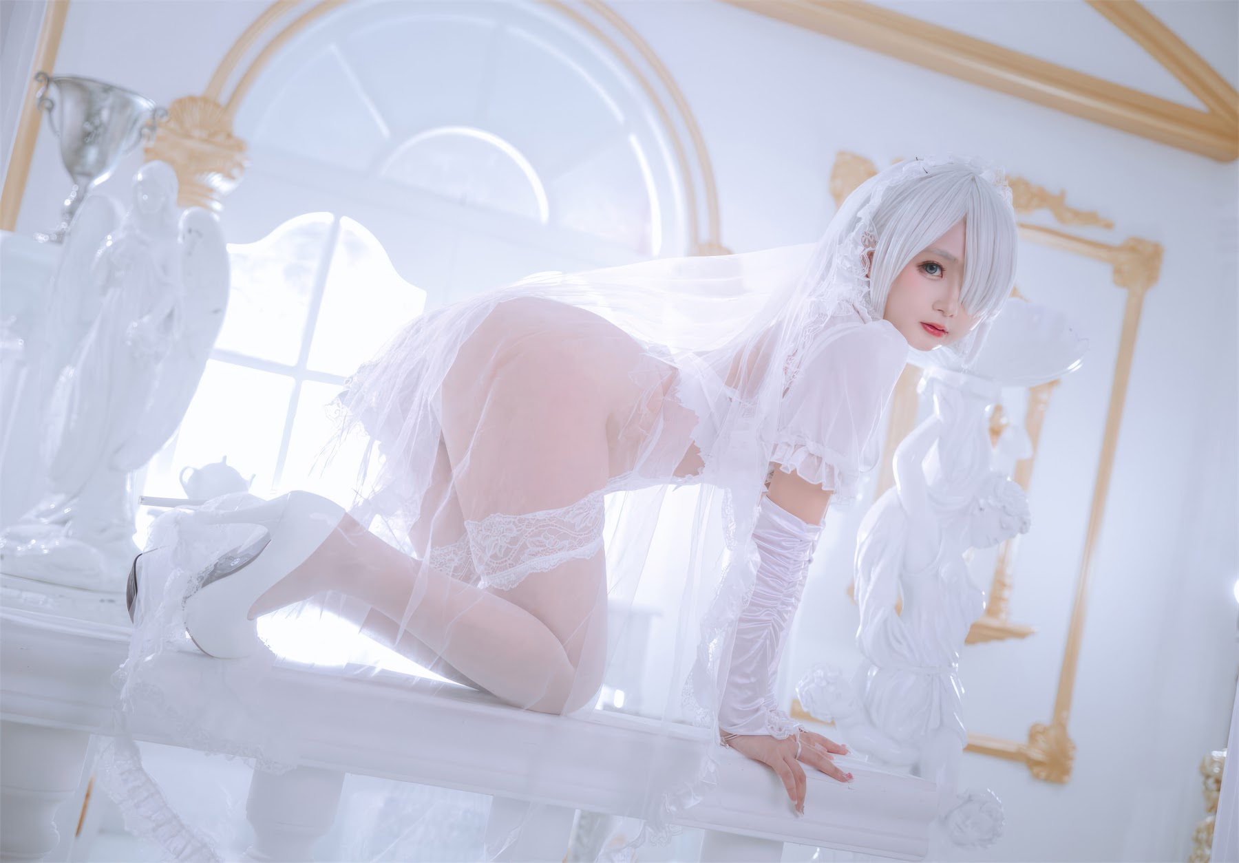 Coser@日奈娇 – 白色花嫁 - P13