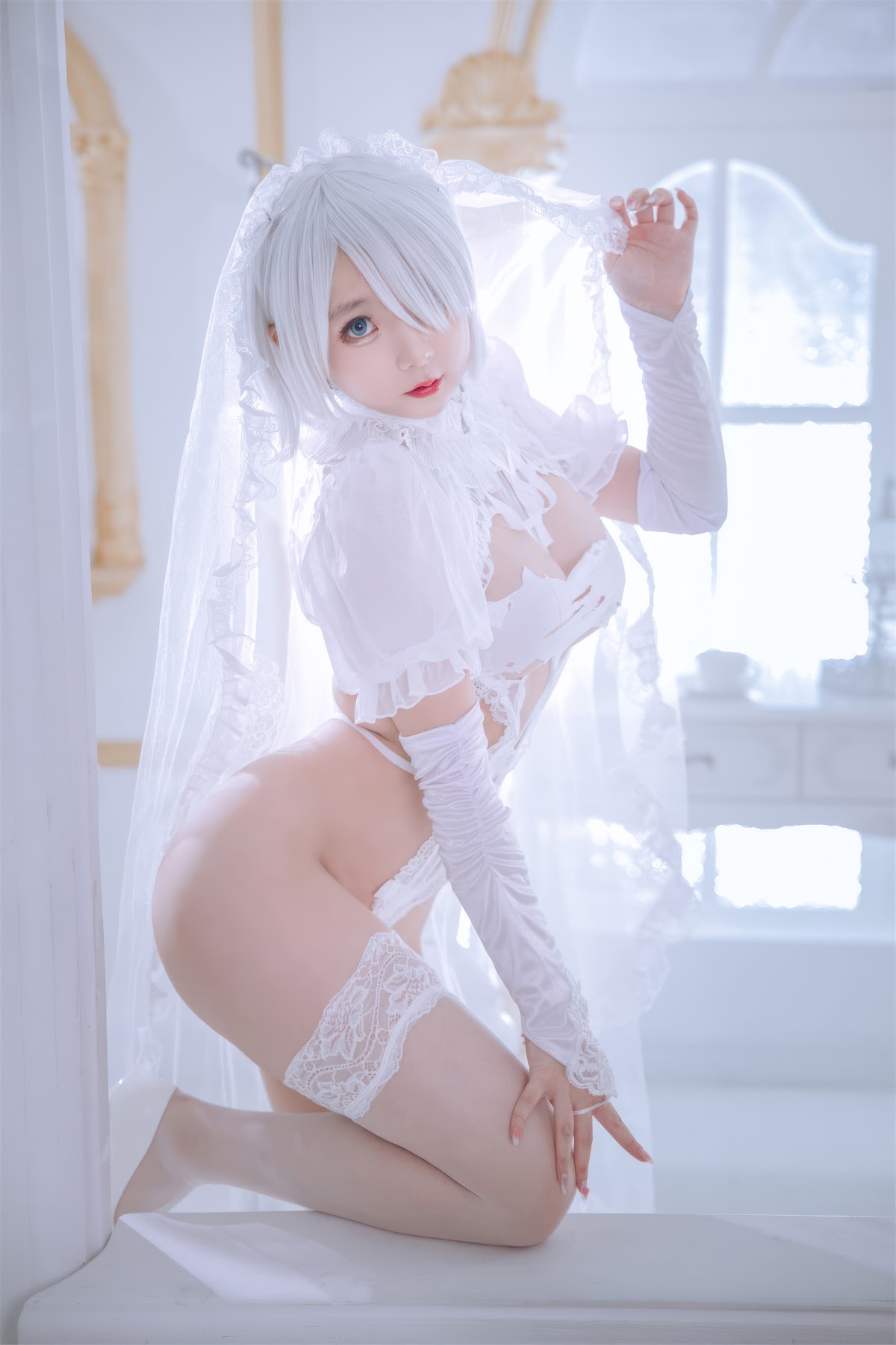 Coser@日奈娇 – 白色花嫁 - P40