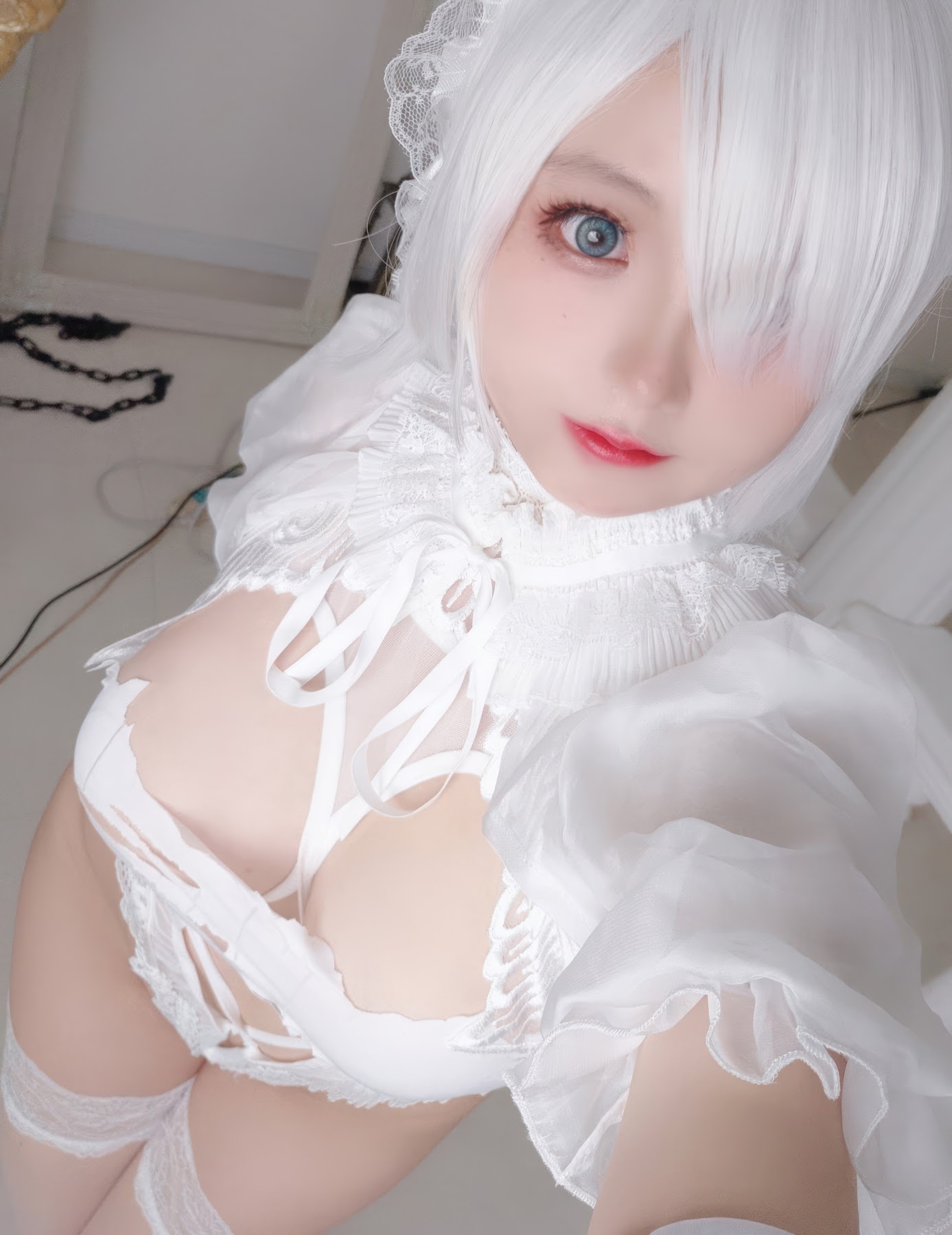 Coser@日奈娇 – 白色花嫁 - P47