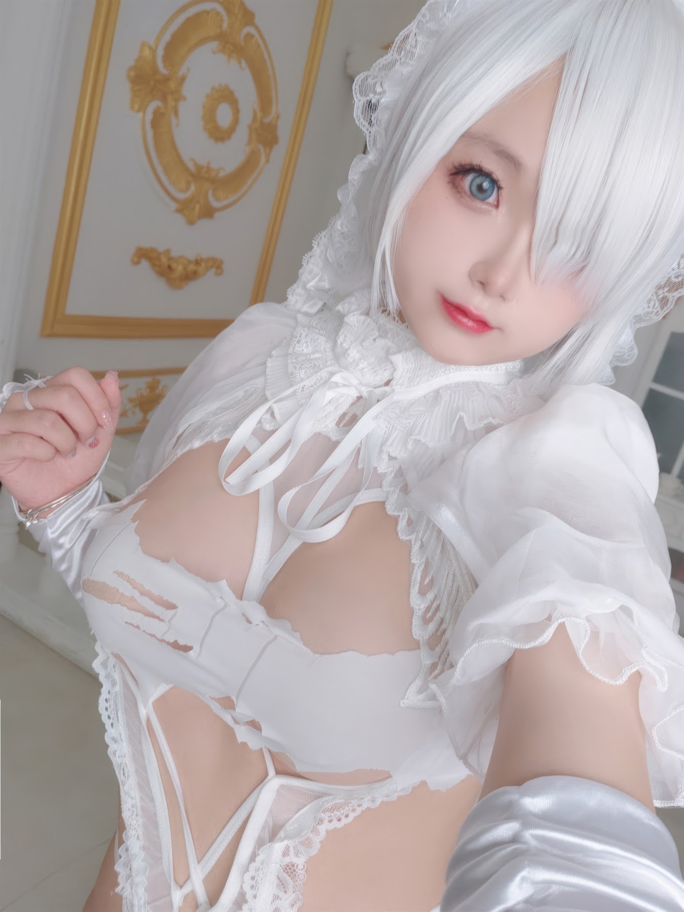 Coser@日奈娇 – 白色花嫁 - P48