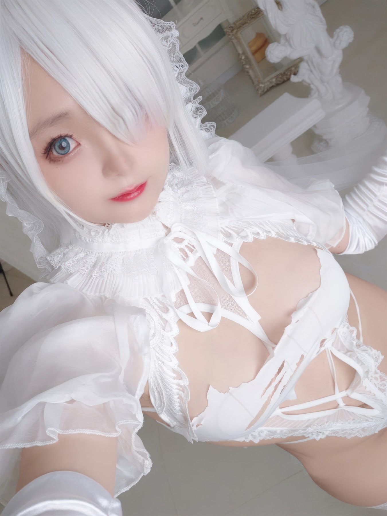 Coser@日奈娇 – 白色花嫁 - P53