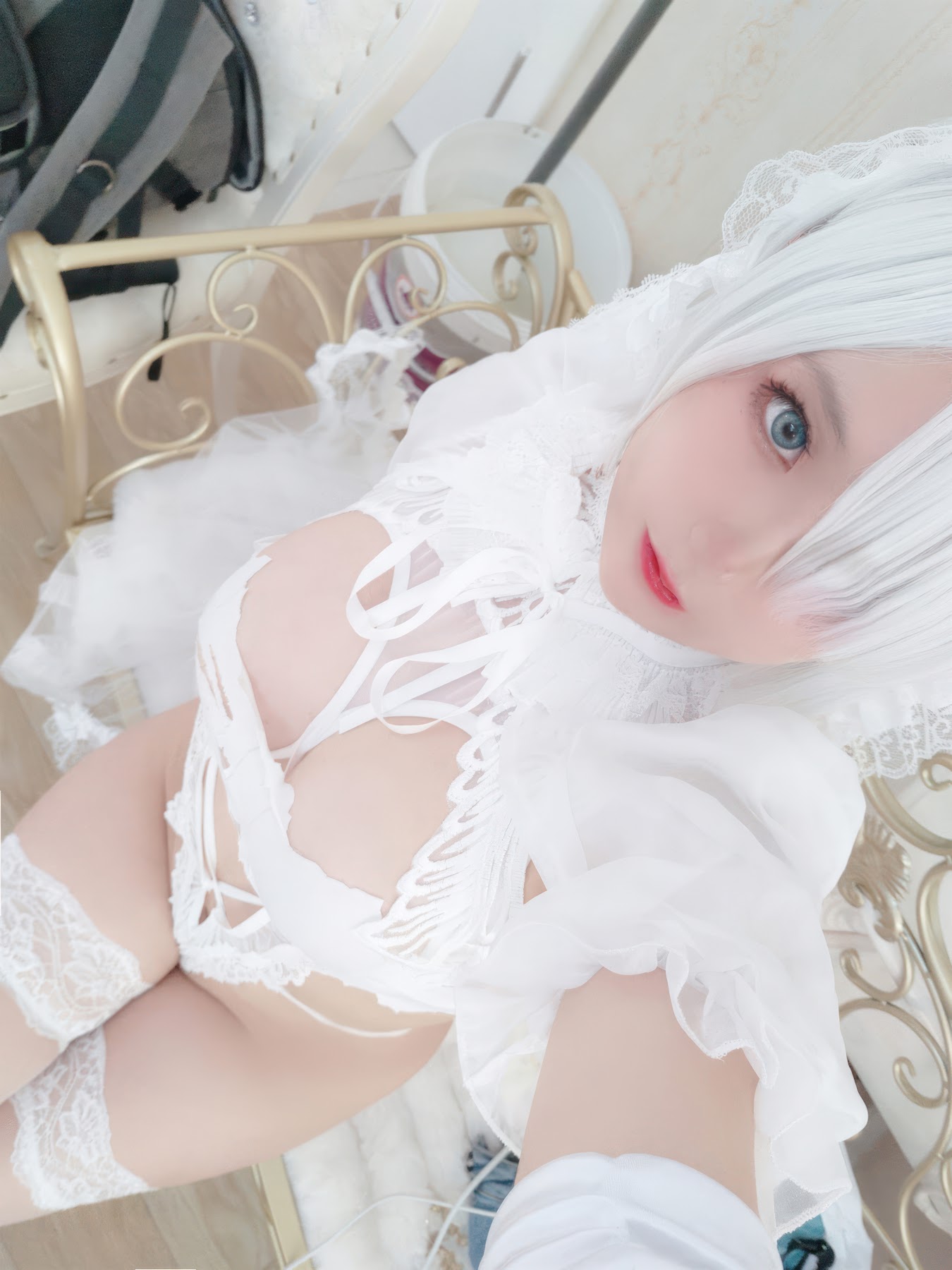 Coser@日奈娇 – 白色花嫁 - P61