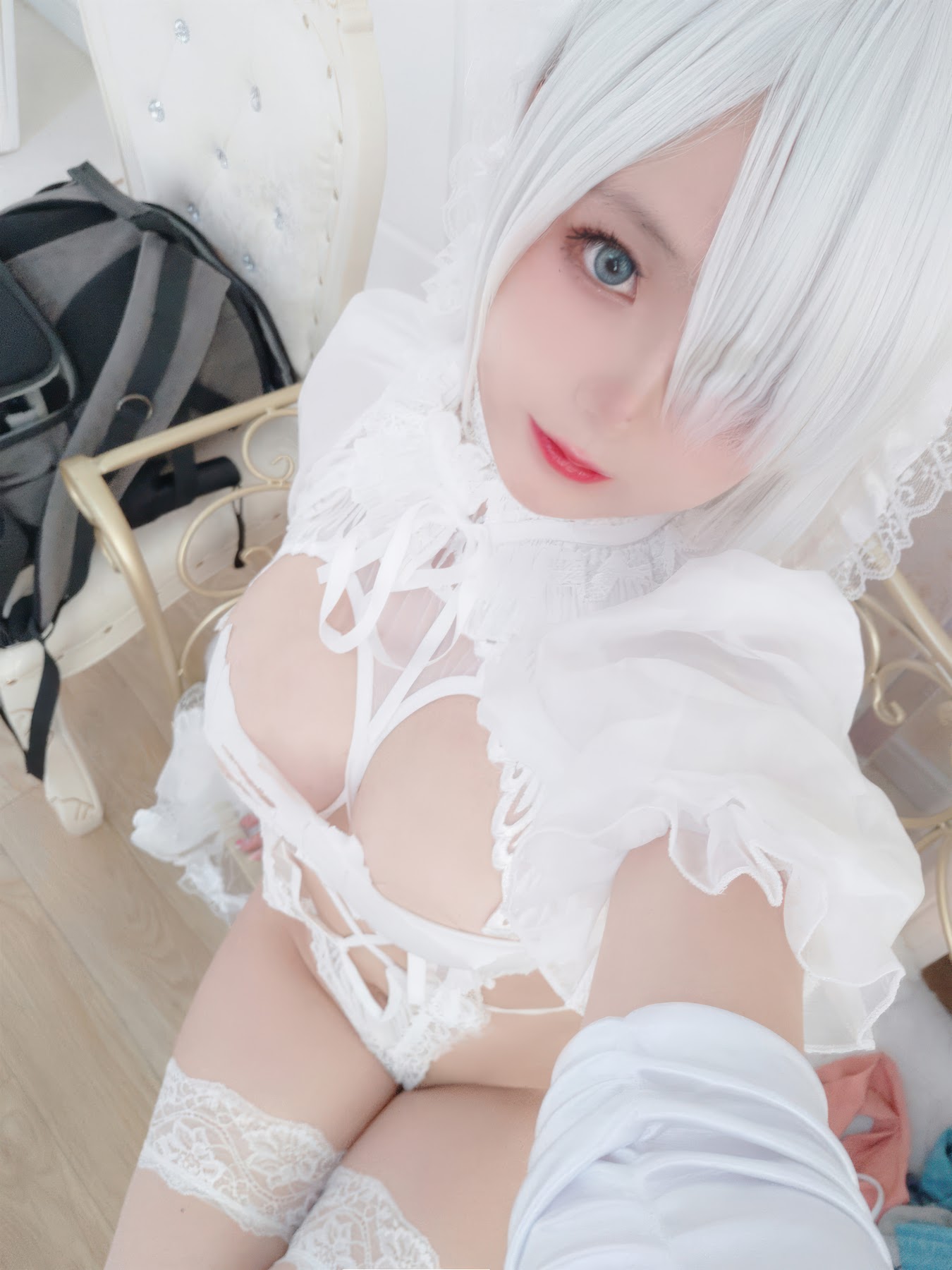 Coser@日奈娇 – 白色花嫁 - P64