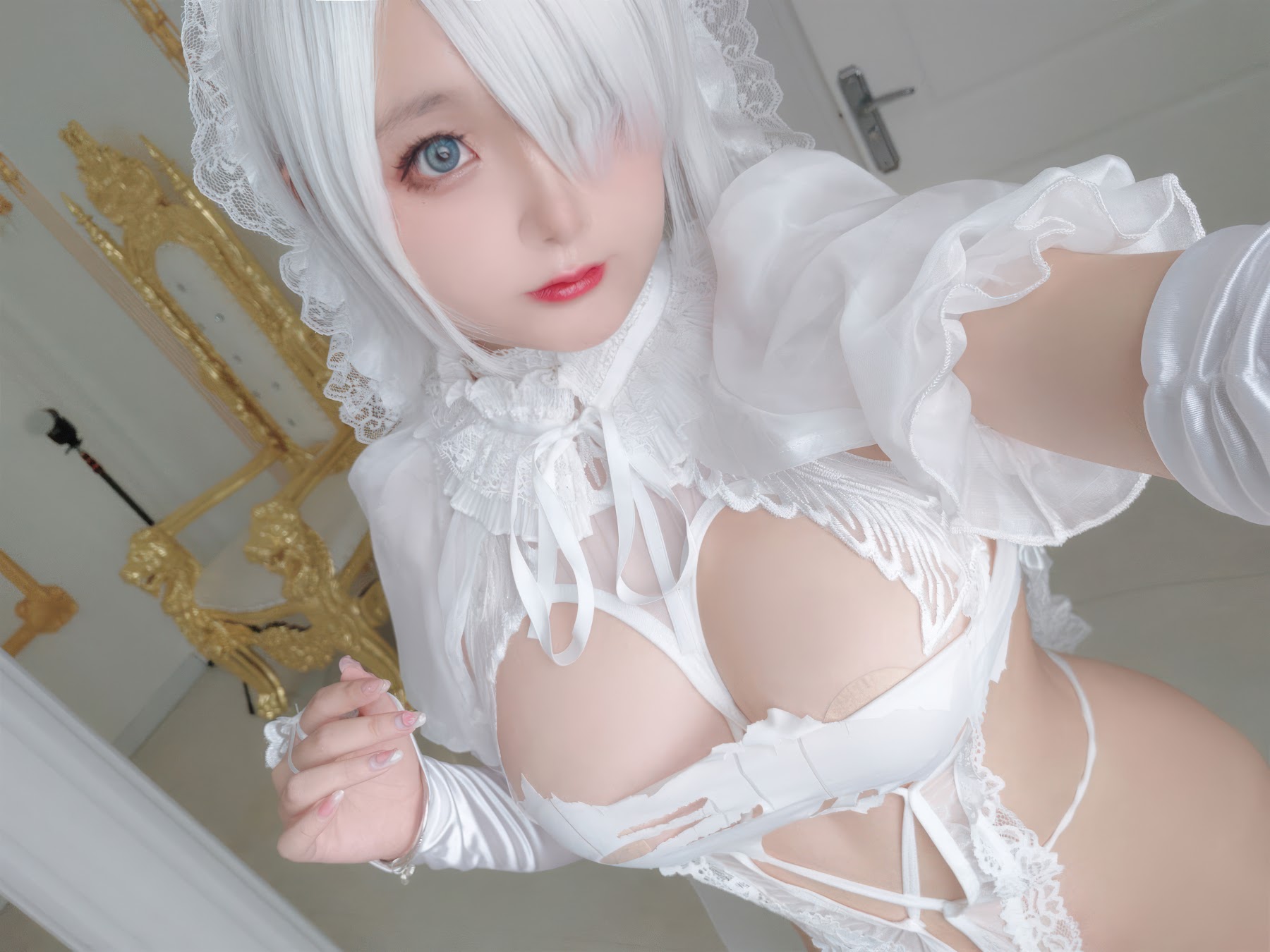 Coser@日奈娇 – 白色花嫁 - P65